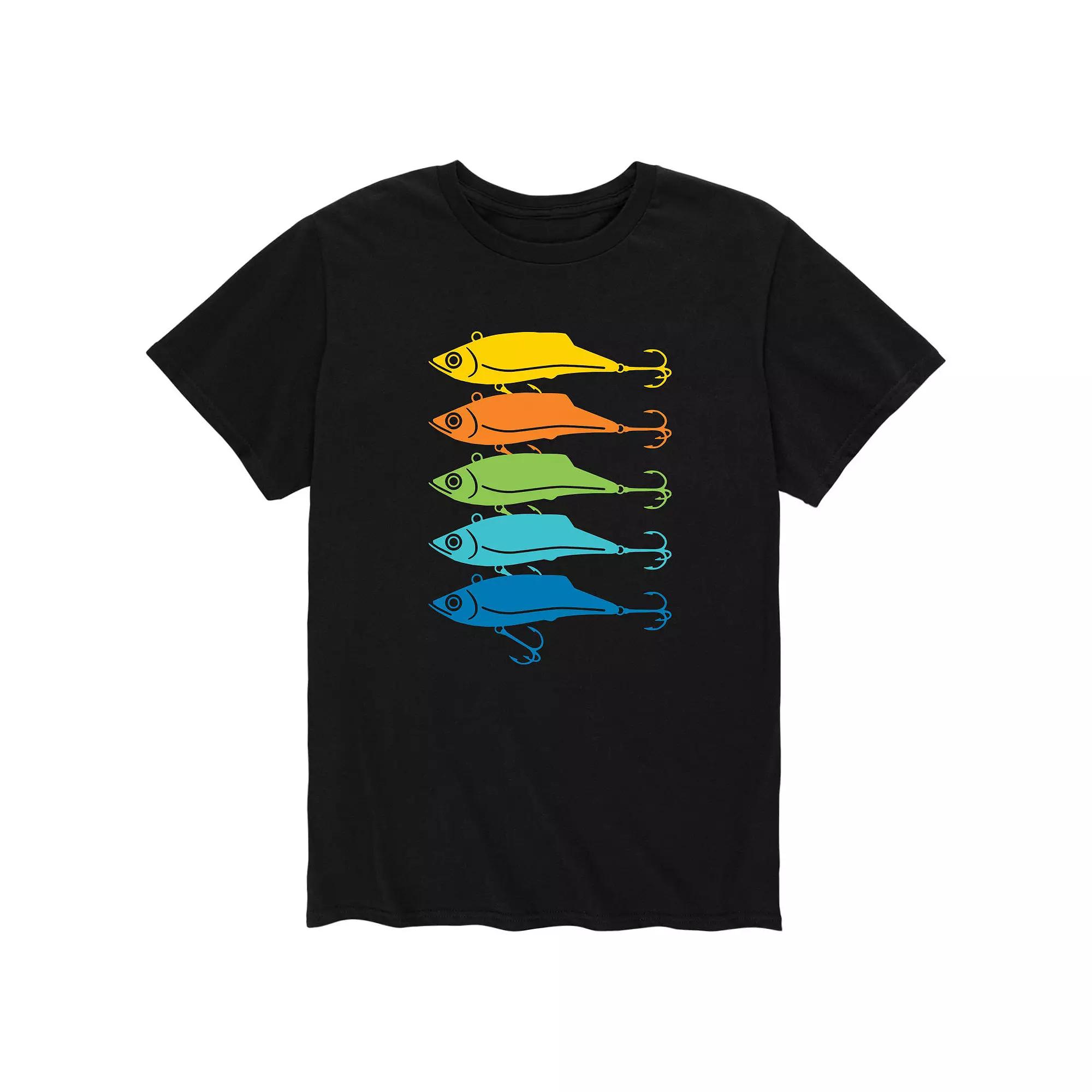 Men's Rainbow Fishing Lures Tee,  Product Image