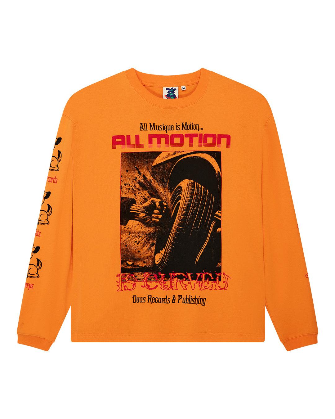 Dancing Ghost Long Sleeve Tee - Persimmon Orange Product Image