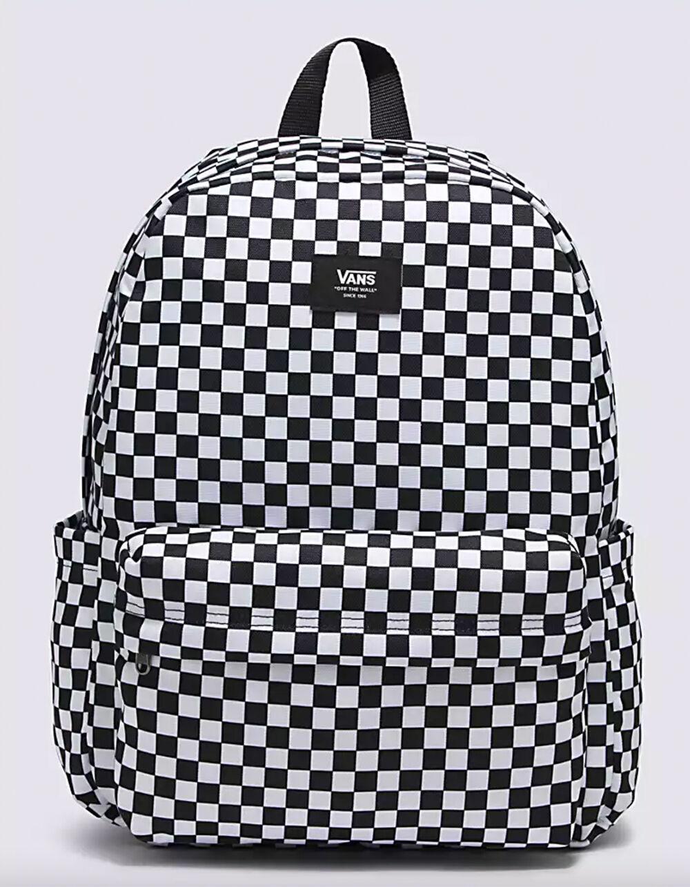 VANS Old Skool Check Backpack - BLACK/WHITE Product Image