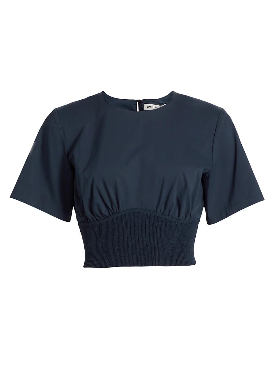 Womens Adair Crewneck Crop Top Product Image