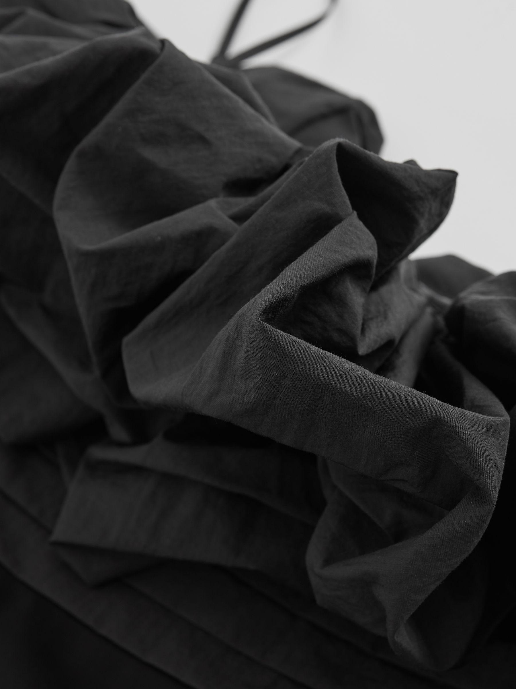 Sculptural Strapless Mini Dress in Black Product Image