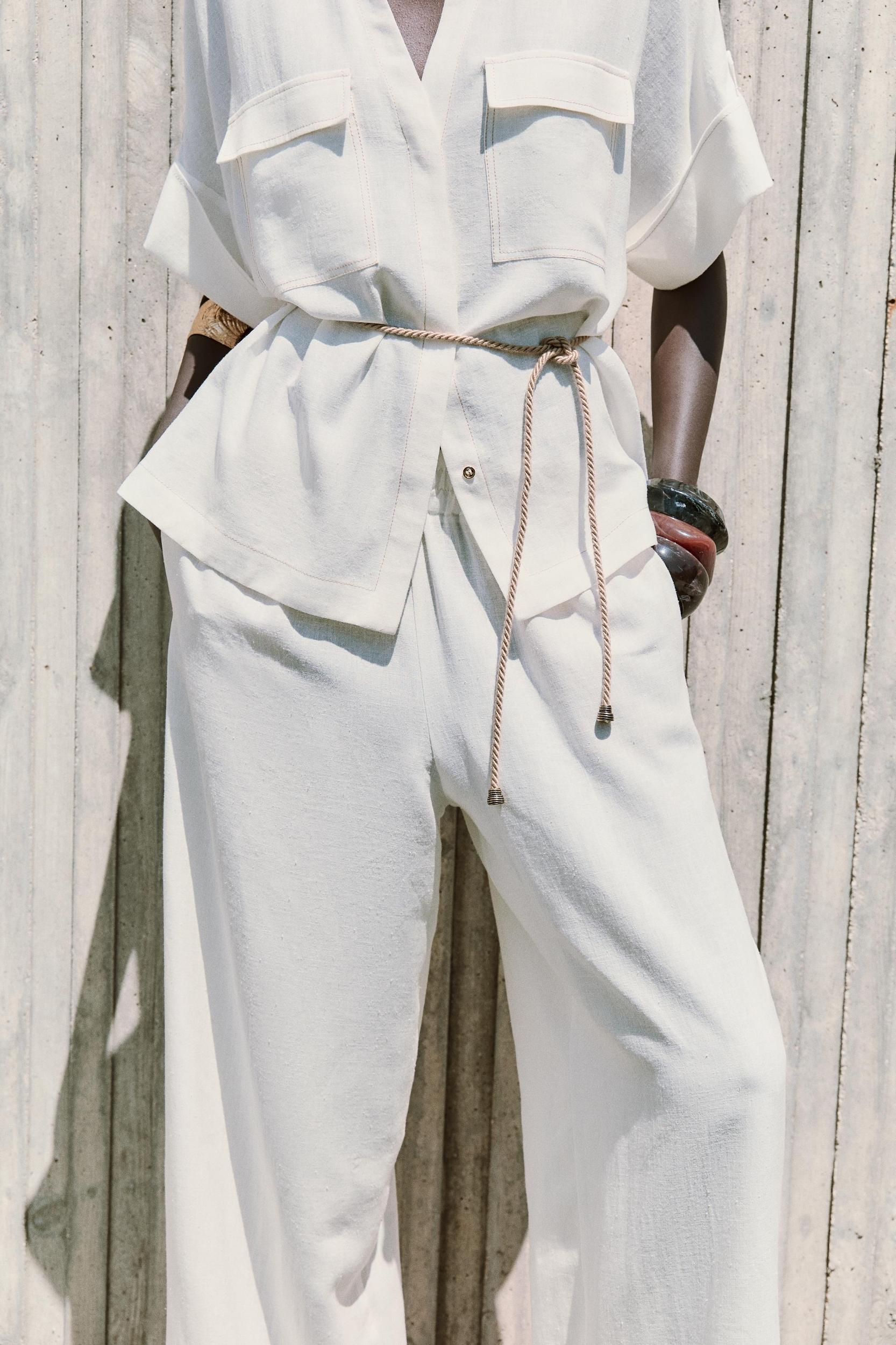 RUSTIC WIDE LEG RAMIE PANTS Product Image