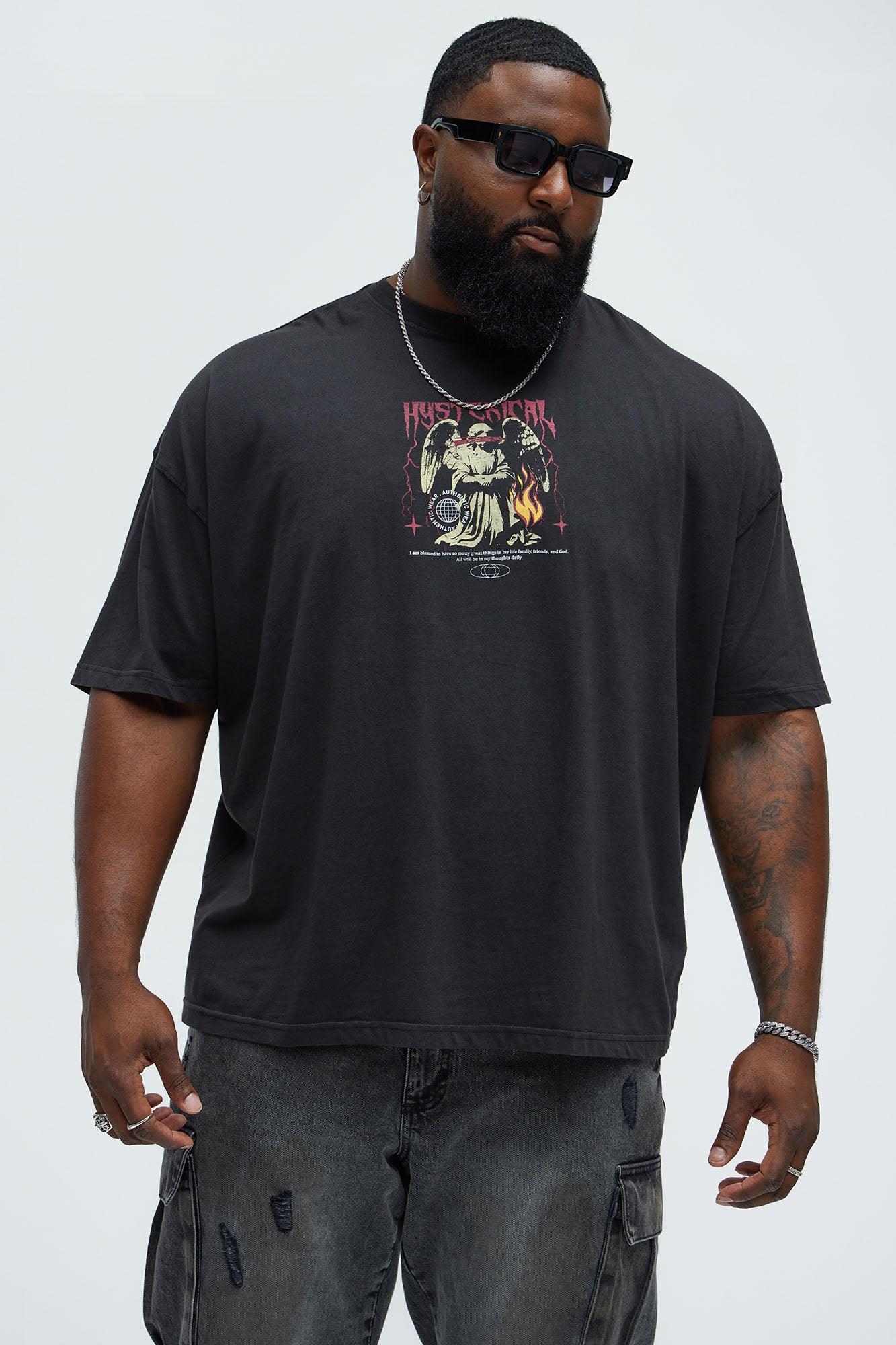 Hysterical Oversized Short Sleeve Tee - Black Product Image