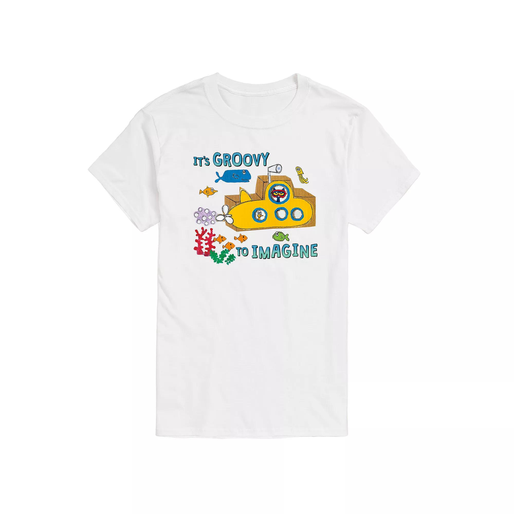 Men's Pete The Cat Imagine Yellow Sub Tee,  Product Image