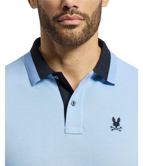 Psycho Bunny Newman Pique Short Sleeve Polo Shirt Product Image