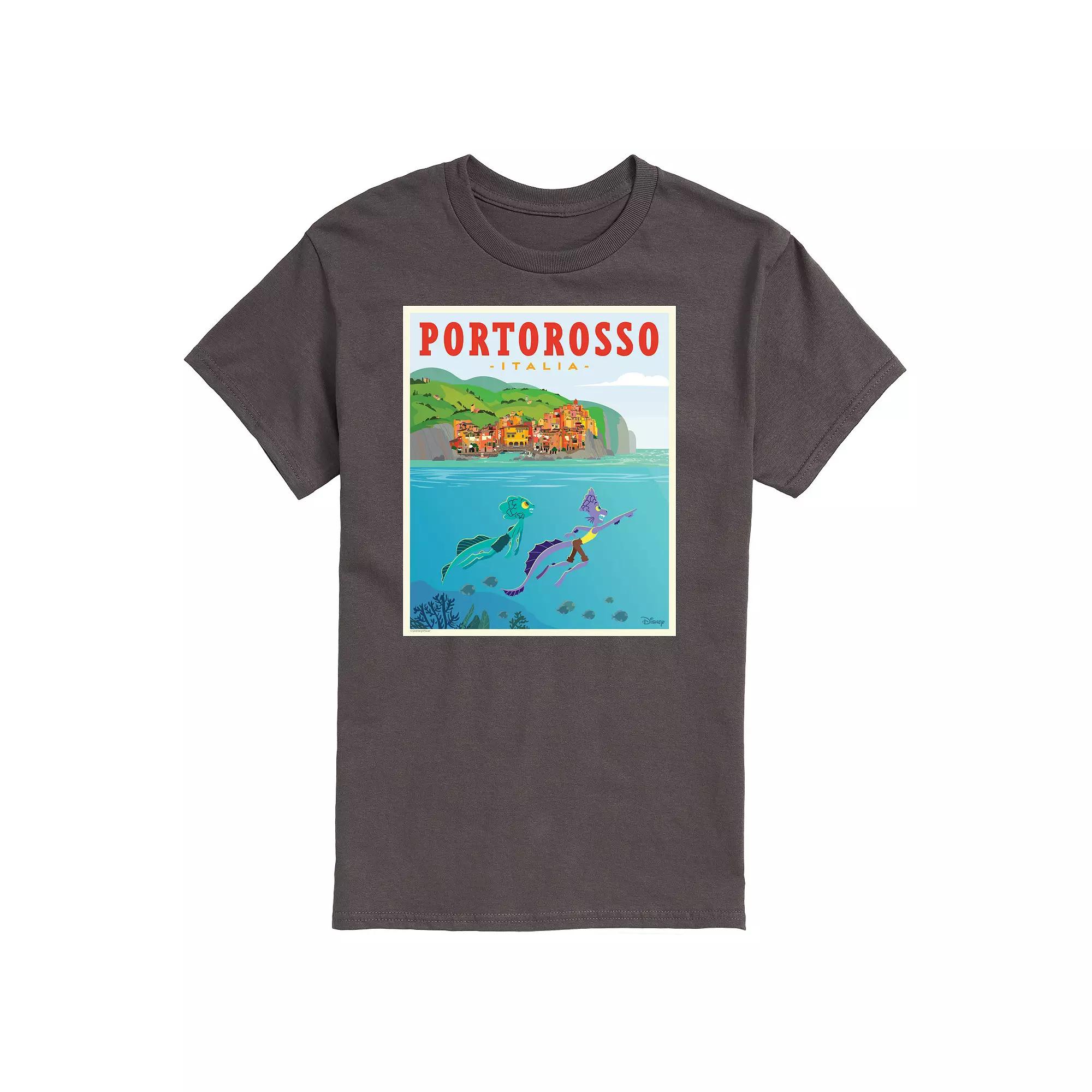 Disney / Pixar's Luca Big & Tall Italy Postcard Graphic Tee, Men's,  Product Image