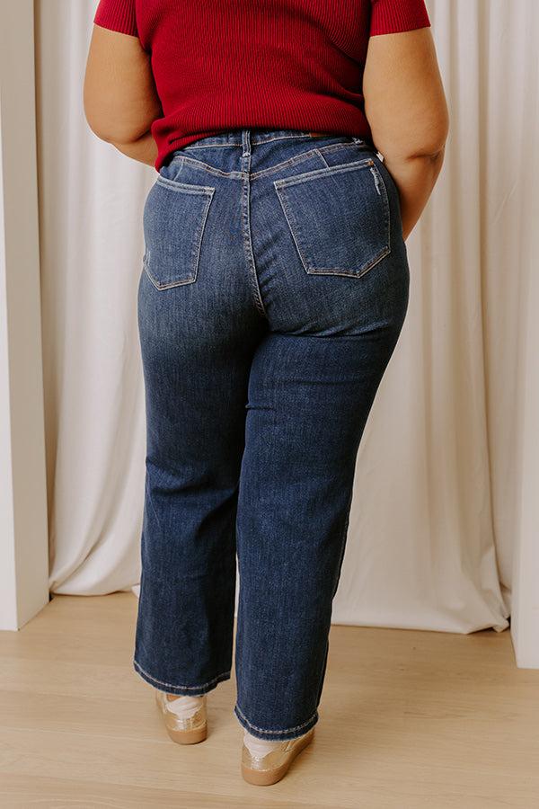 JUDY BLUE Molly High Waist Straight Leg Jean Curves Product Image