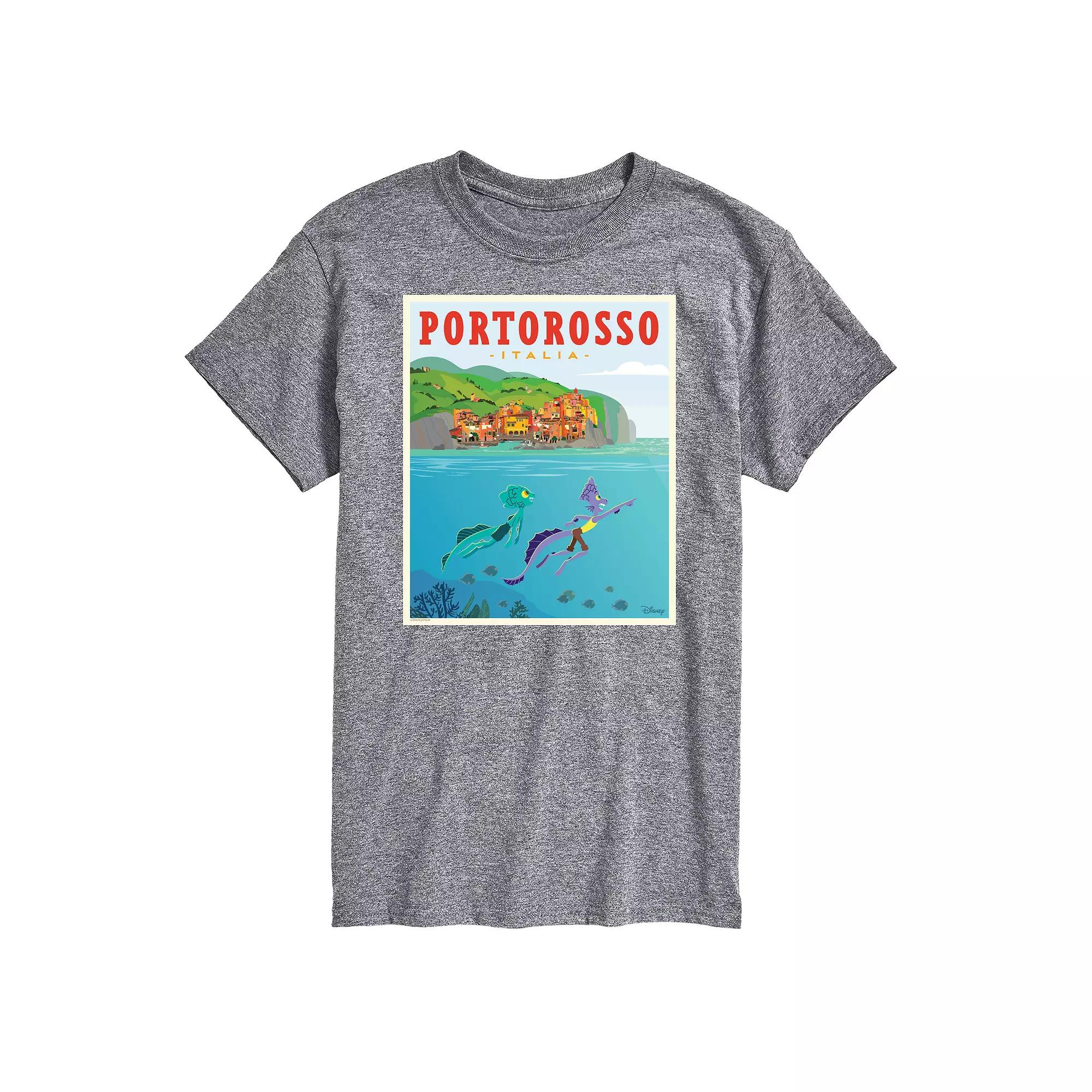 Disney's Luca Men's Portorossa Italy Postcard Graphic Tee,  Product Image