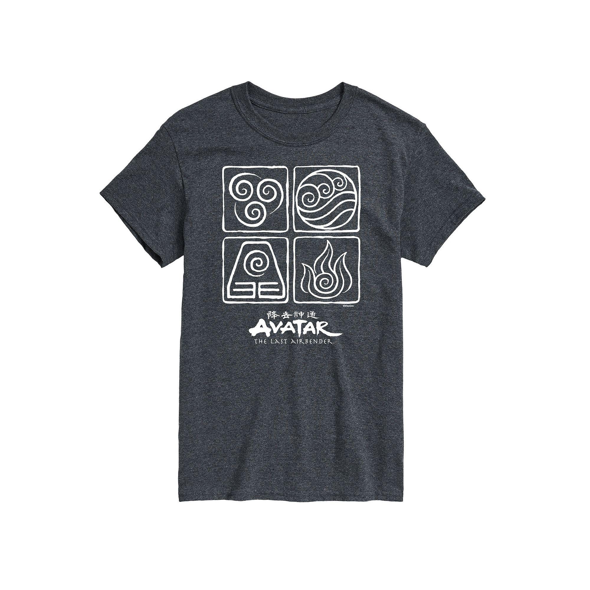 Big & Tall Avatar The Last Airbender Four Elements Graphic Tee, Men's,  Product Image