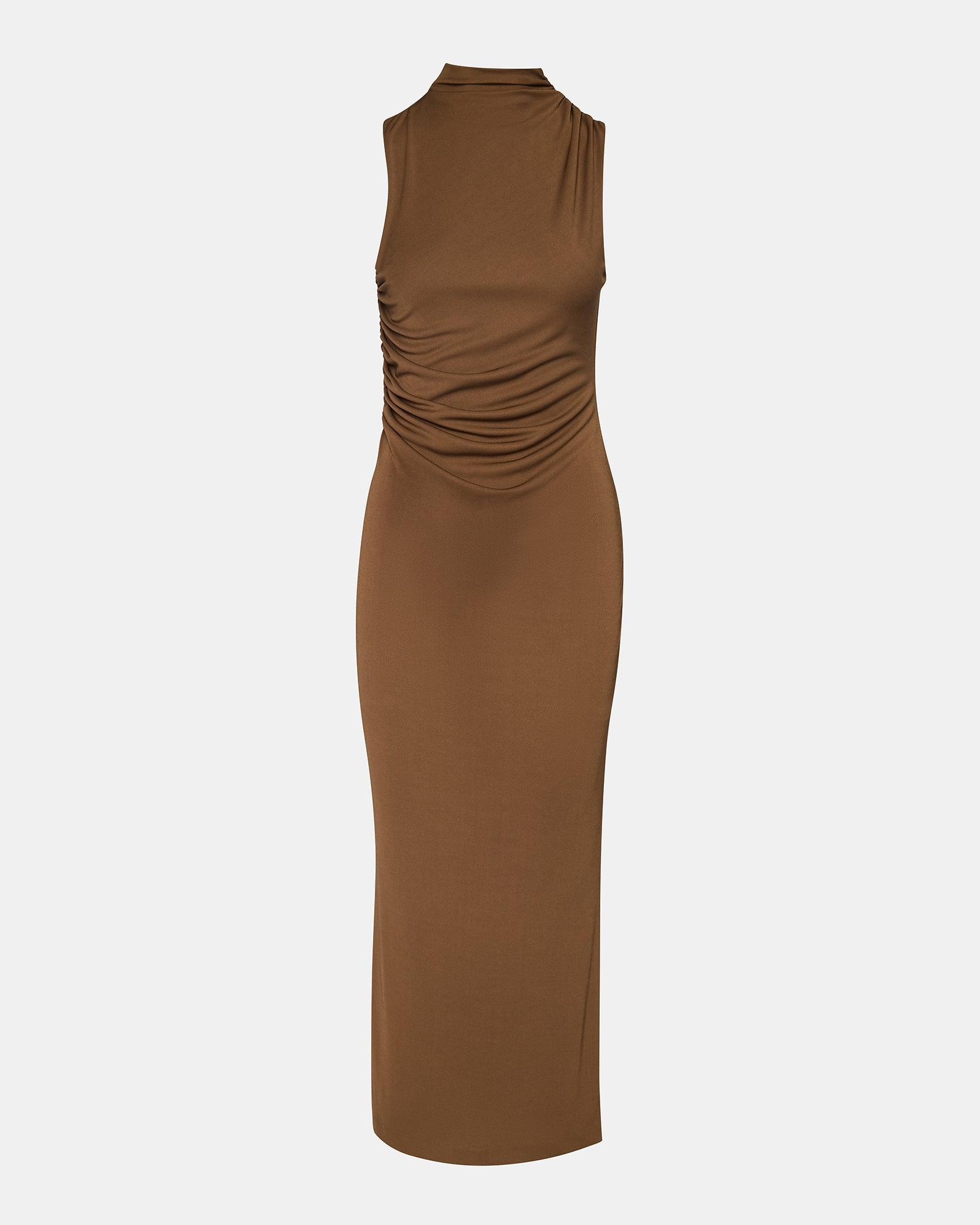 MO DRESS BROWN Female Product Image