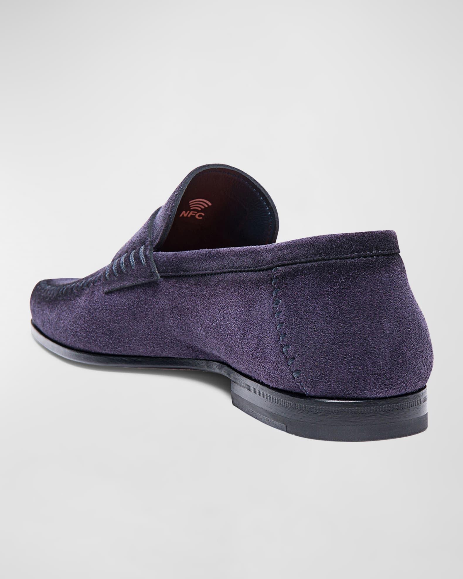 Mens Paine Leather Moccasin Loafers Product Image