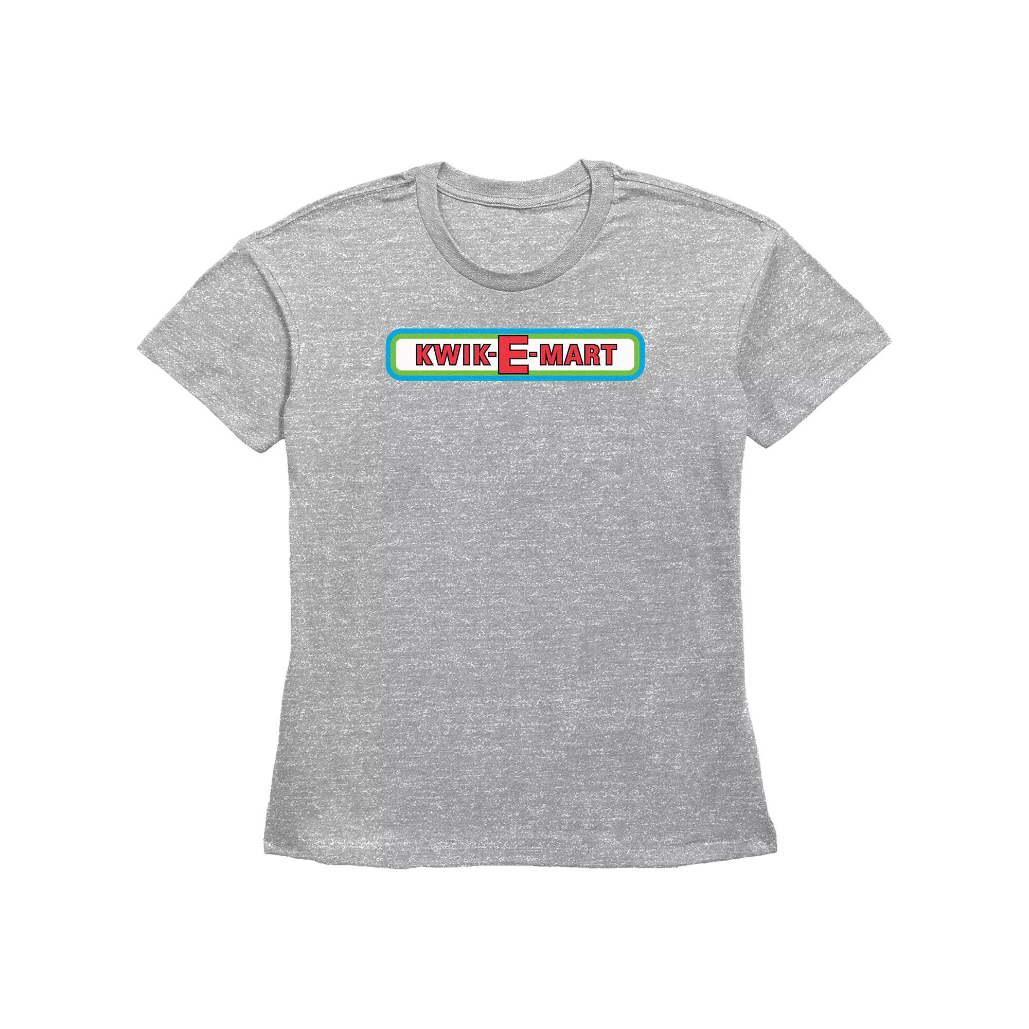 Women's The Simpsons Kwik-E-Mart Basic Fit Graphic Tee, Girl's, Size: XXL, Grey Gray Product Image