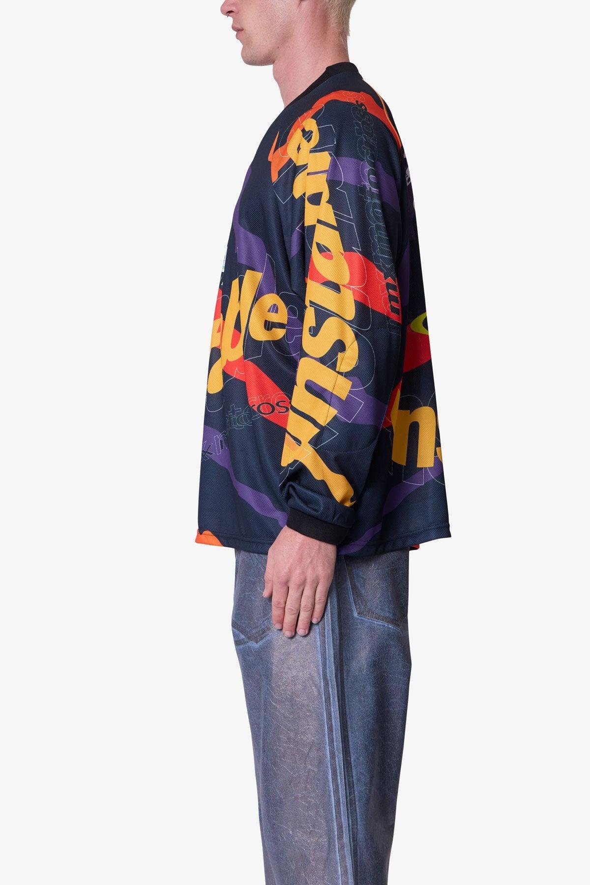 Unstable Moto Shirt - Orange Multi Product Image