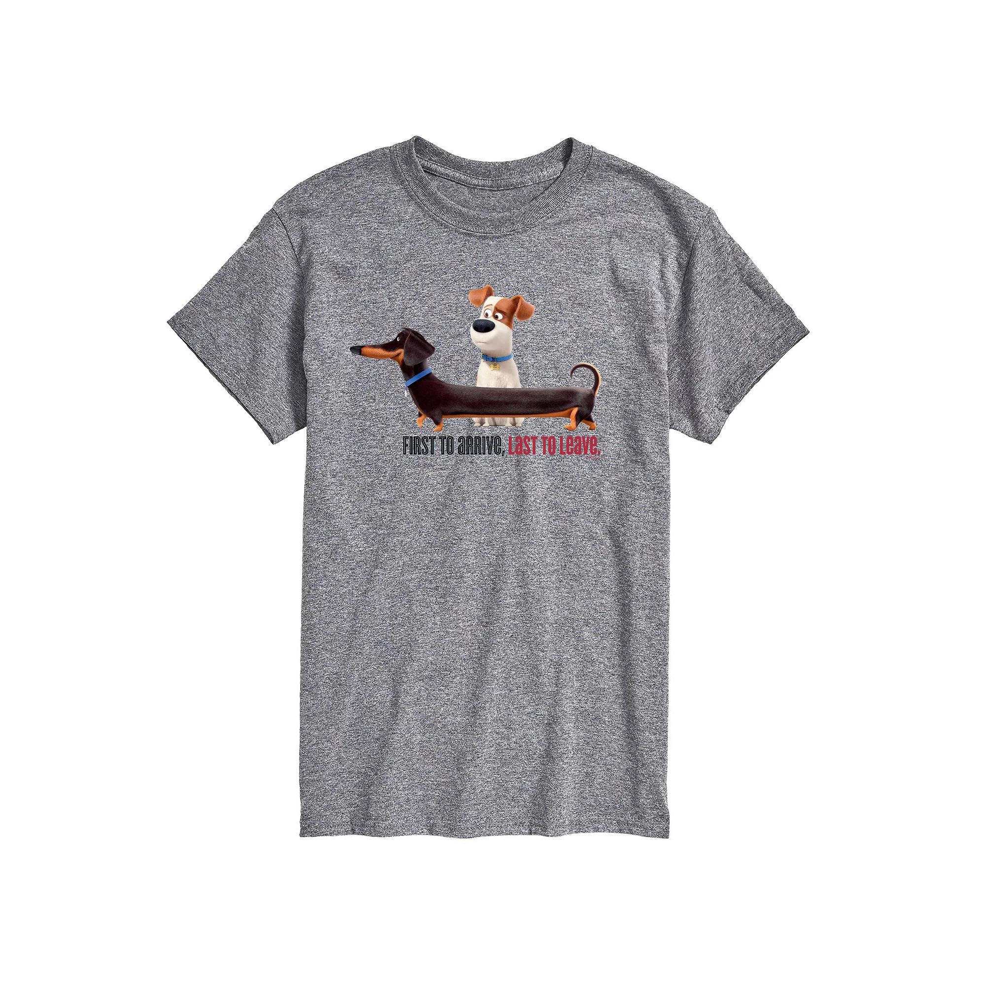 Big & Tall The Secret Life of Pets First To Arrive Dachshund Graphic Tee, Men's,  Product Image
