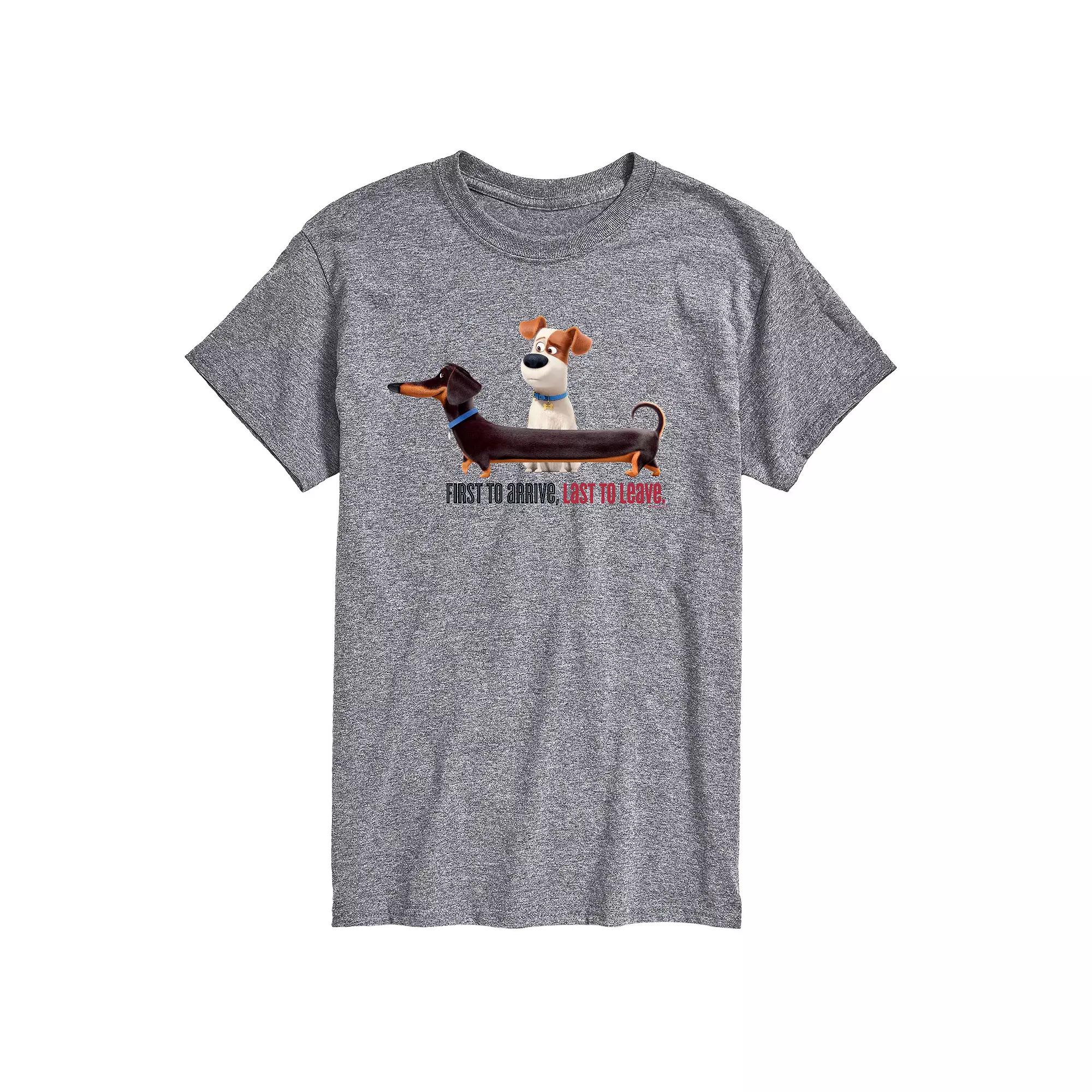 Big & Tall The Secret Life of Pets First To Arrive Dachshund Graphic Tee, Men's,  Product Image
