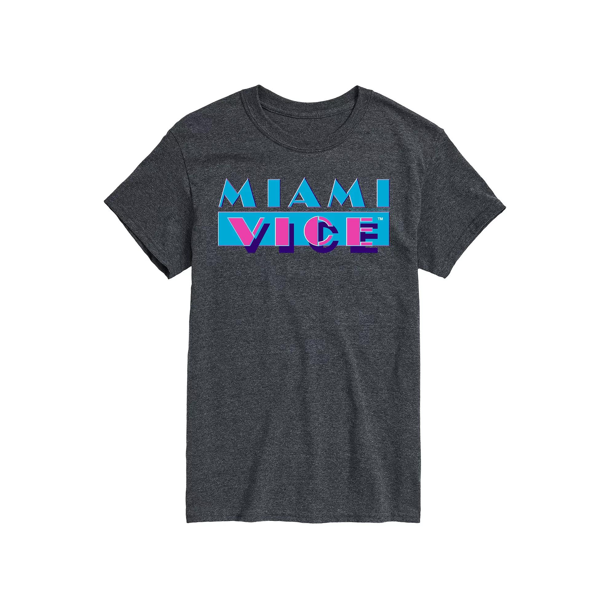 Big & Tall Miami Vice Logo Graphic Tee, Men's,  Product Image