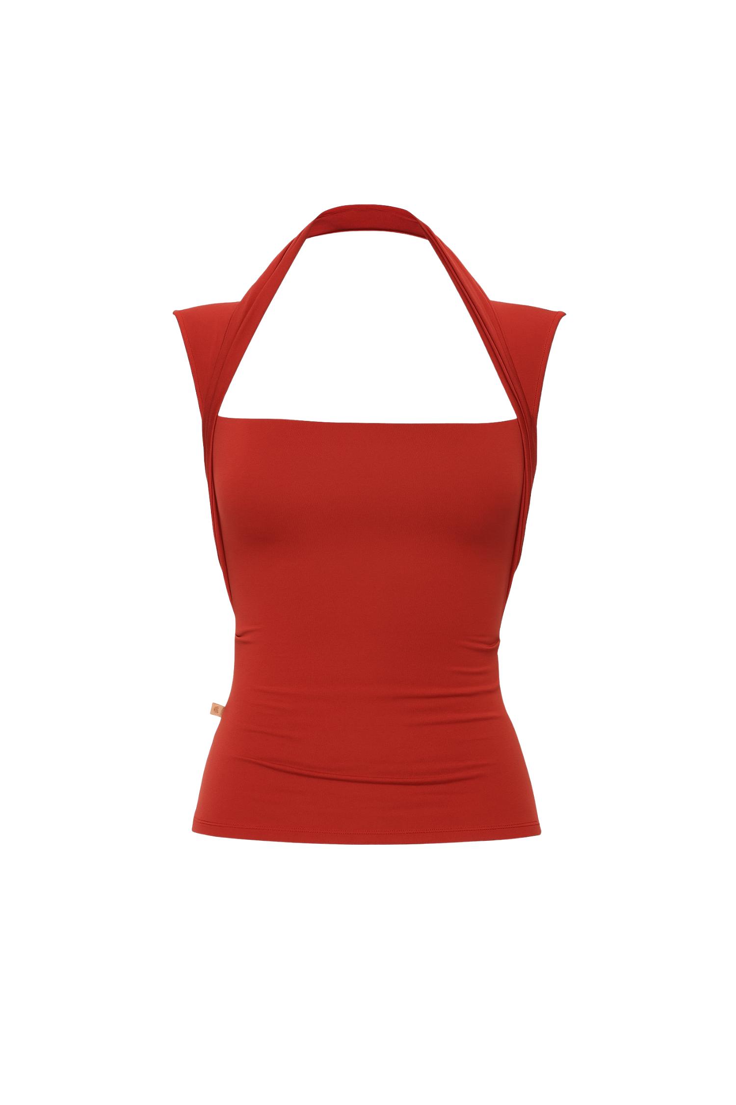 LARA TOP - BURGUNDY Product Image