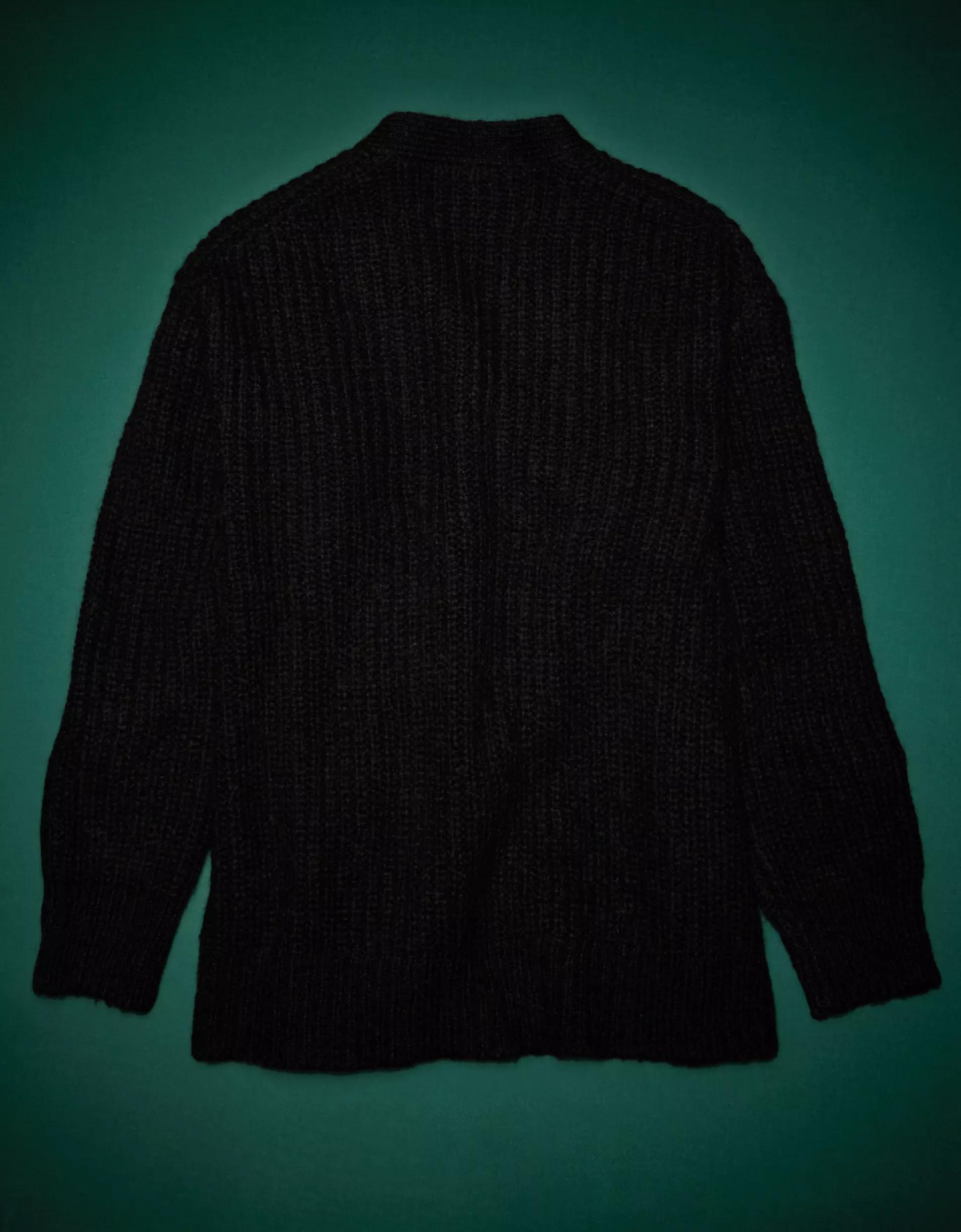 AE77 Premium Mohair Boyfriend Cardigan Product Image