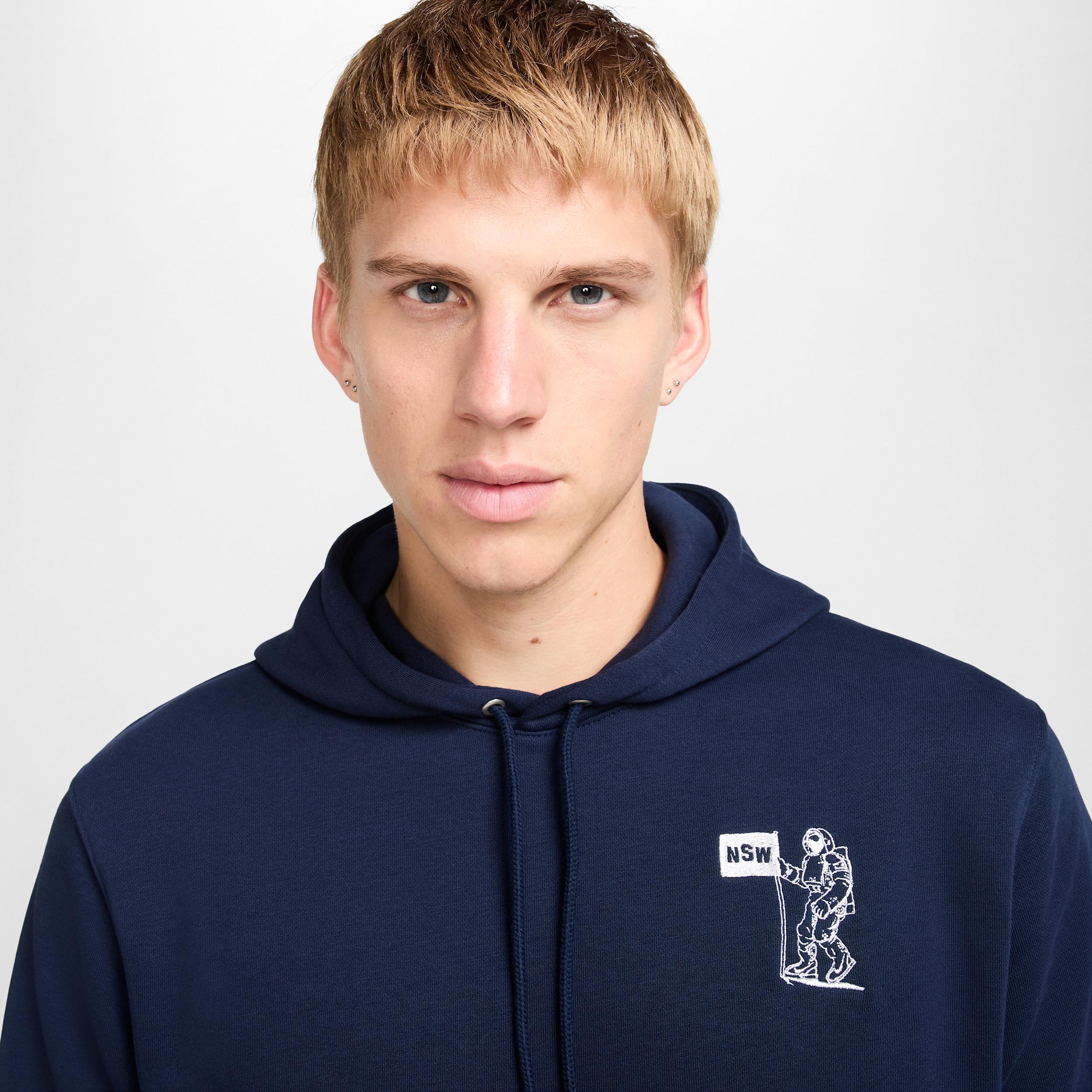 Nike Mens Club French Terry Hoodie | HJ2177-010 Product Image