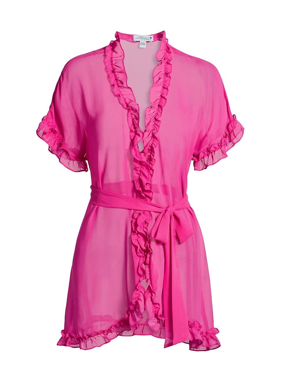 Womens Alice Ruffled Chiffon Short-Sleeve Wrap Product Image