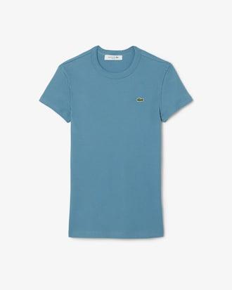 Slim Fit Ribbed Cotton T-shirt Product Image