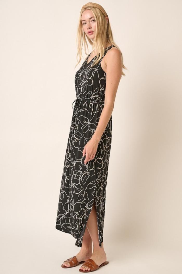 Floral V Neck Maxi Dress Product Image