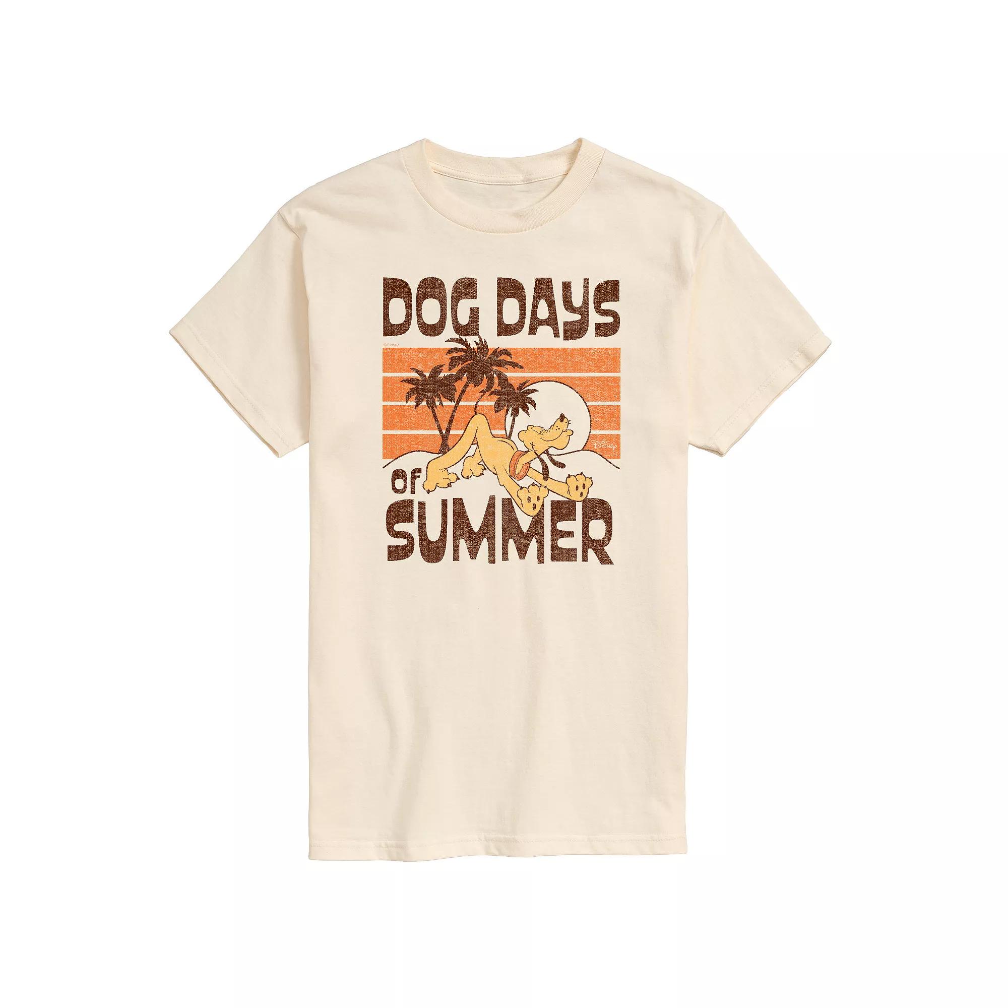 Disney's Mickey Mouse & Friends Pluto Men's Dog Days Of Summer Graphic Tee,  Product Image