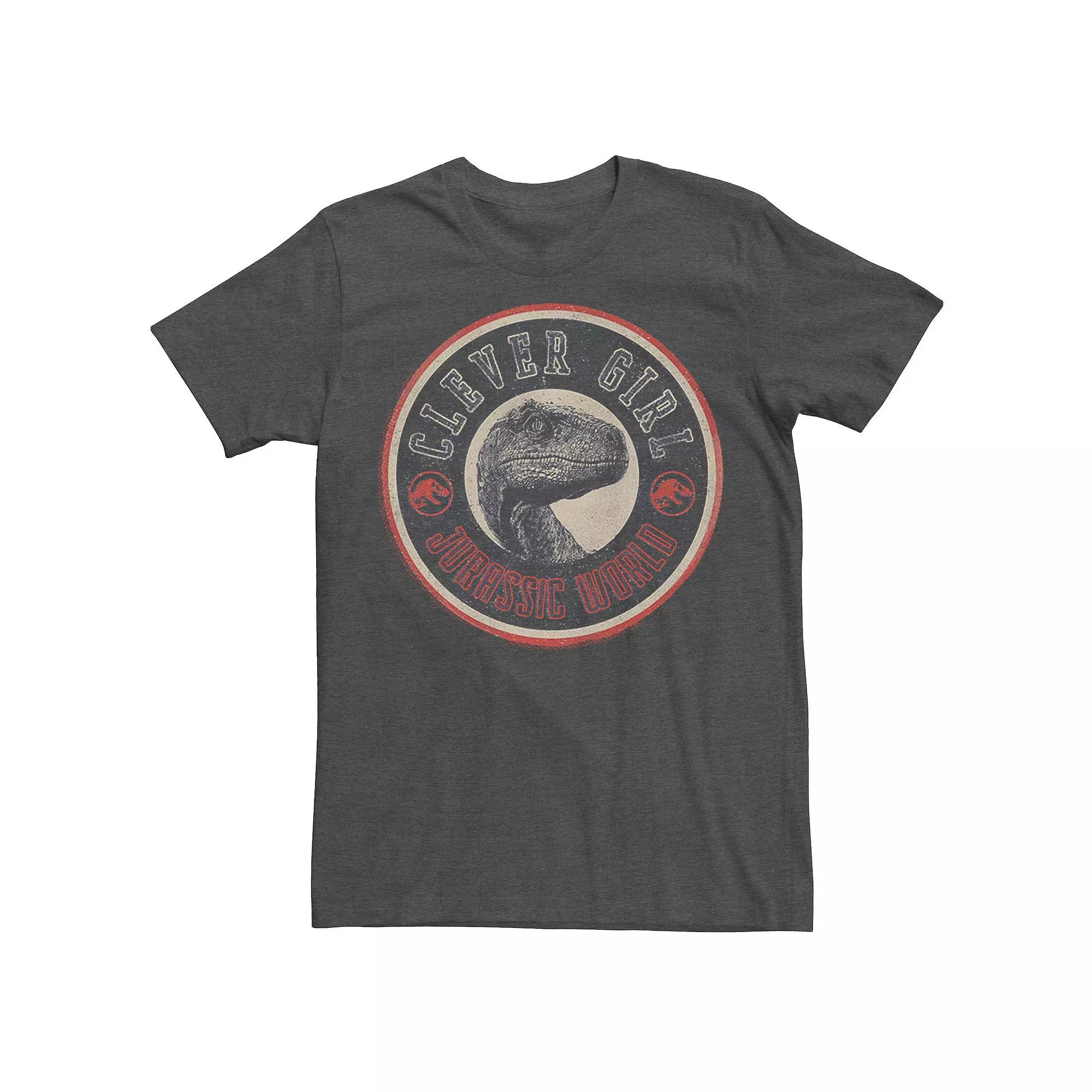 Big & Tall Jurassic World Retro Clever Girl Circle Logo Tee, Men's,  Product Image