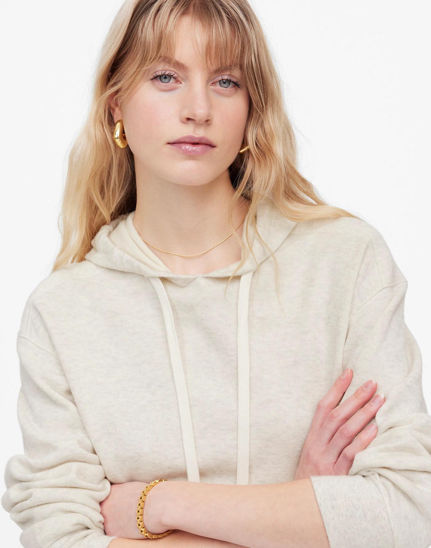Heathered Knit Sweatshirt Product Image