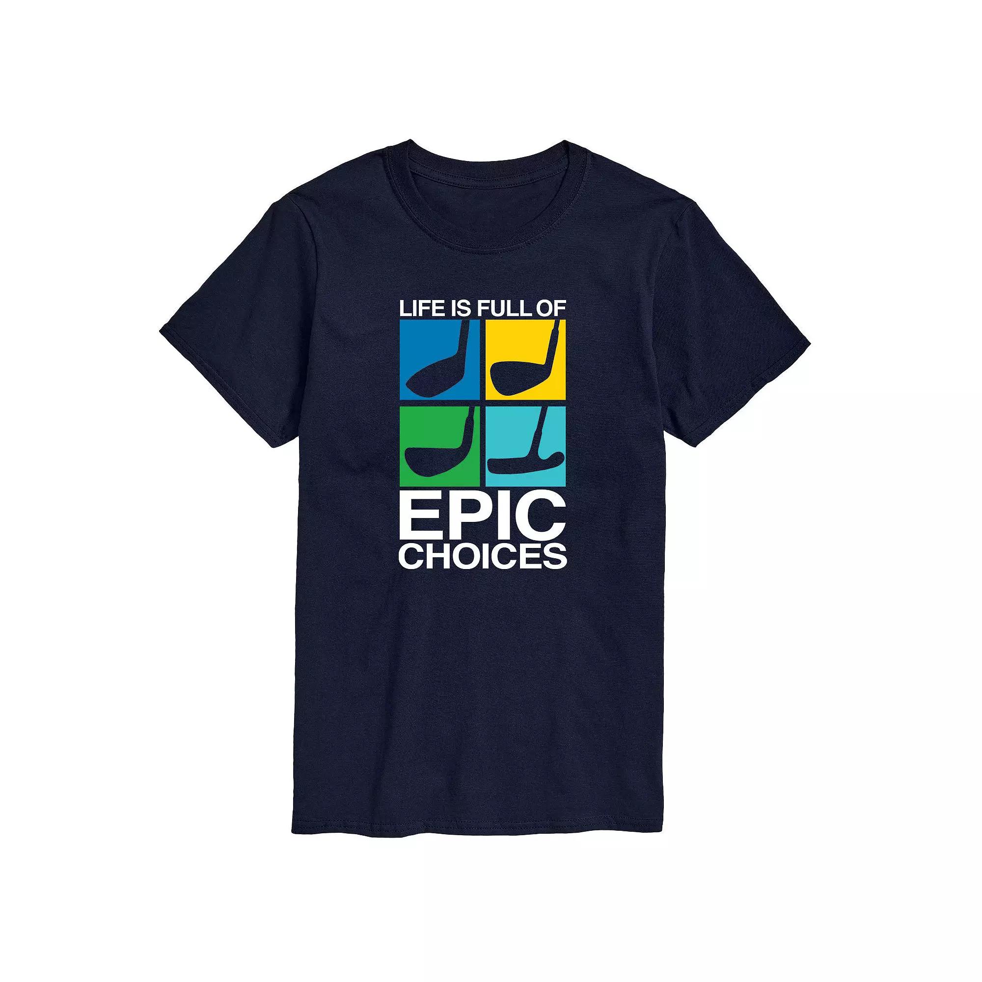 Men's Life is Full of Epic Choice Golf Graphic Tee,  Product Image