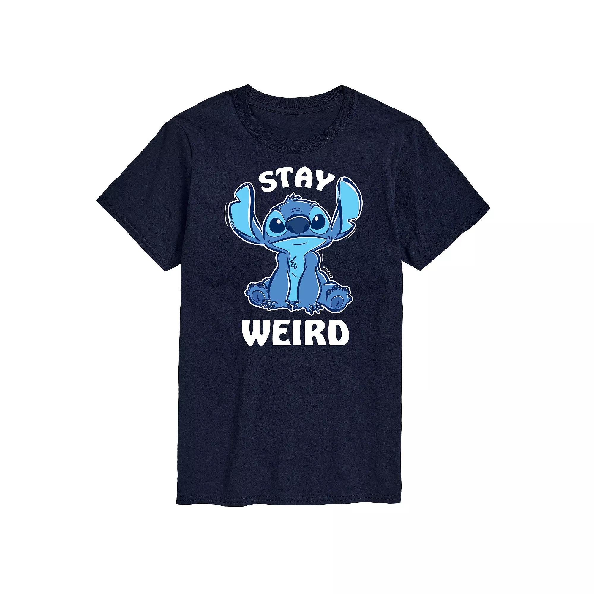 Disney's Lilo and Stitch Big & Tall Stay Weird Graphic Tee, Men's,  Product Image