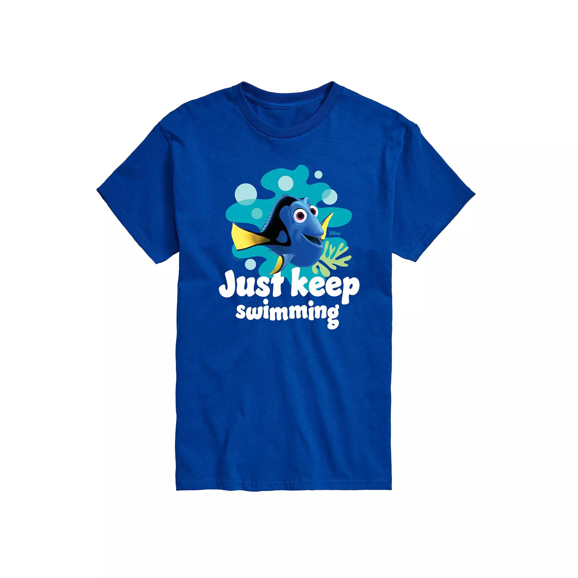 Disney / Pixar's Finding Nemo Dory Men's Just Keep Swimming Graphic Tee,  Product Image