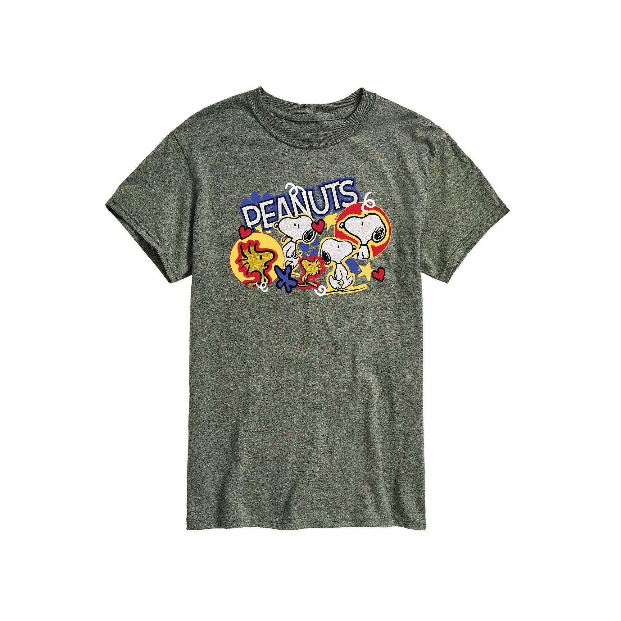 Men's Peanuts Snoopy Woodstock Graphic Tee,  Product Image