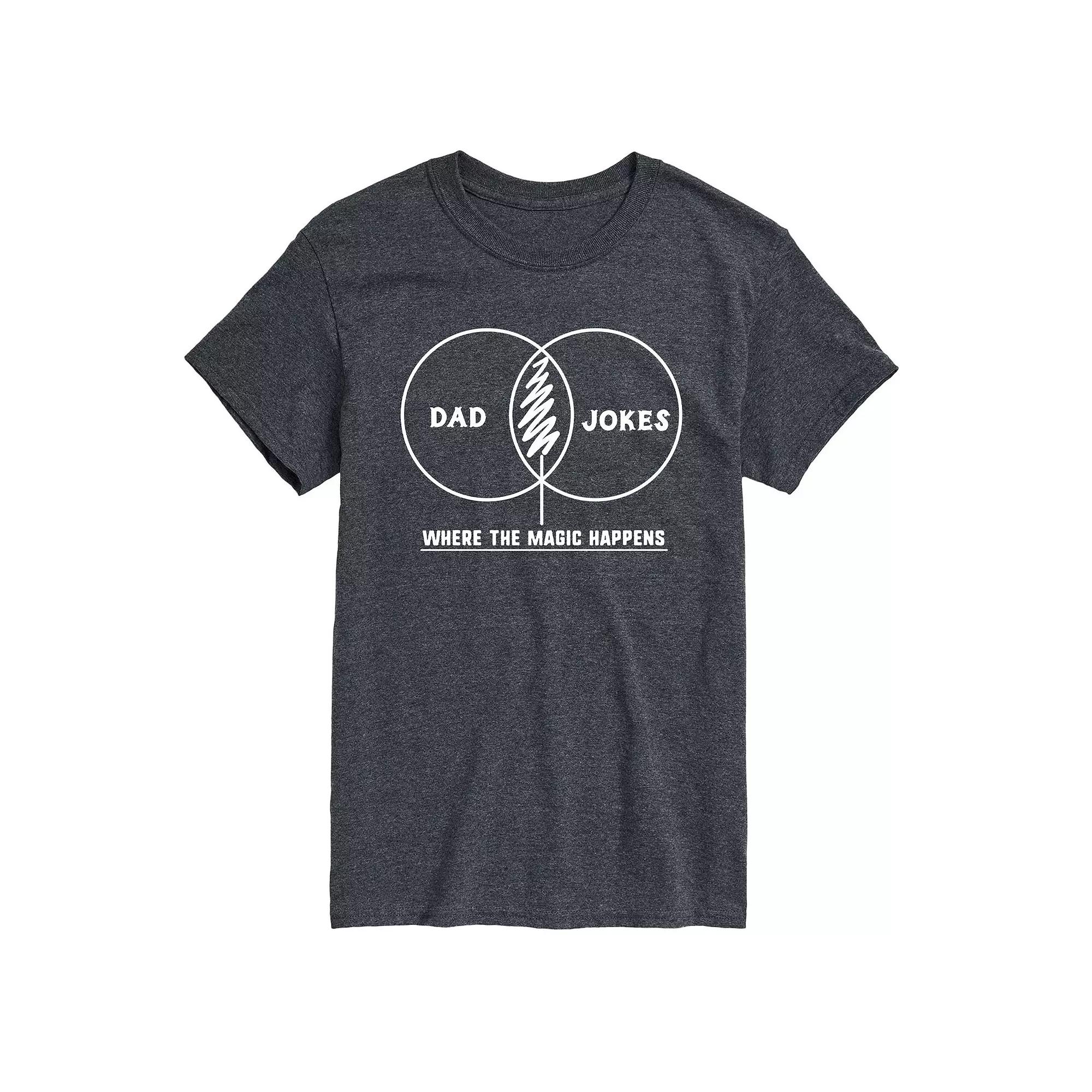 Men's Dad Joke Venn Diagram Tee,  Product Image