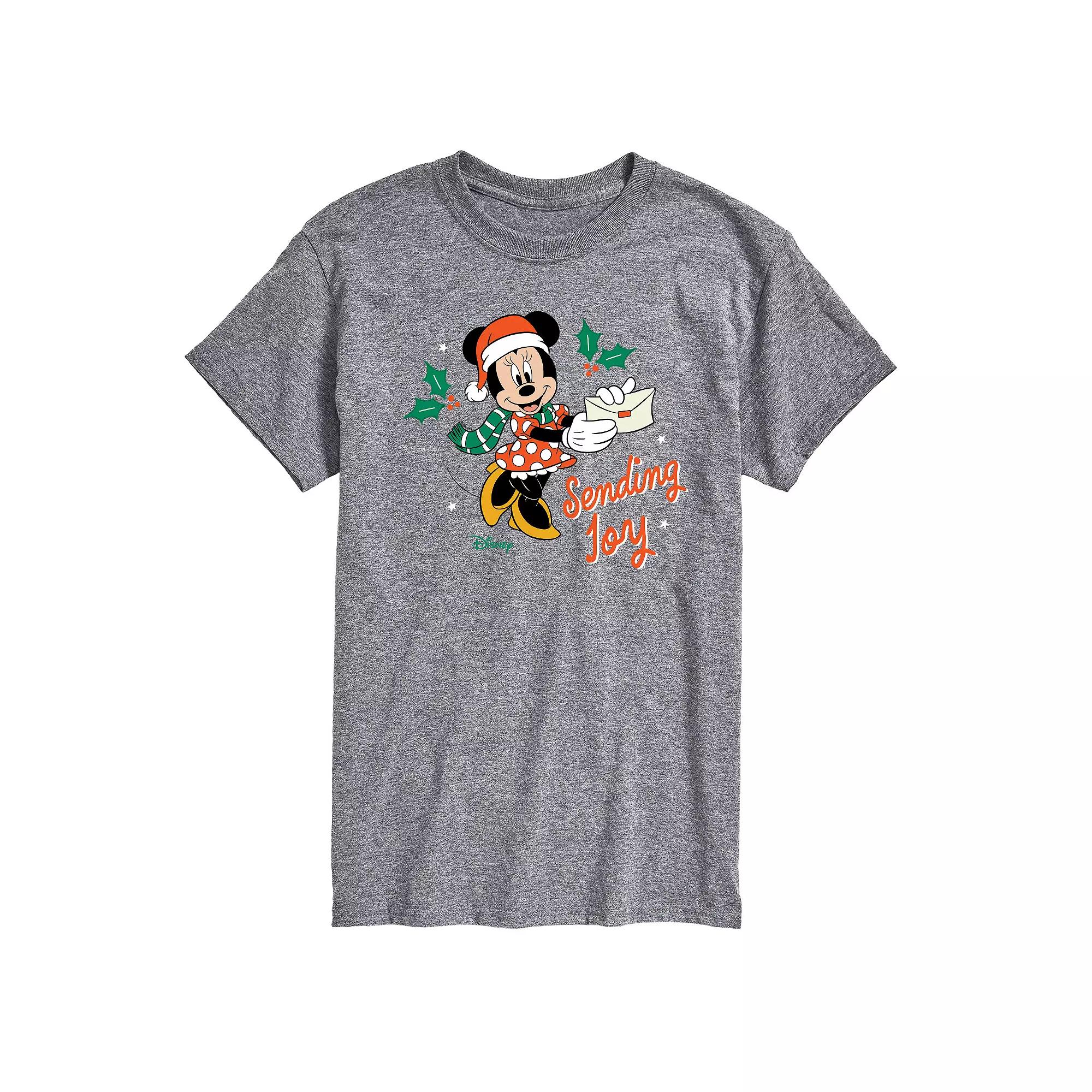 Disney's Minnie Mouse Big & Tall Sending Joy Graphic Tee, Men's,  Product Image