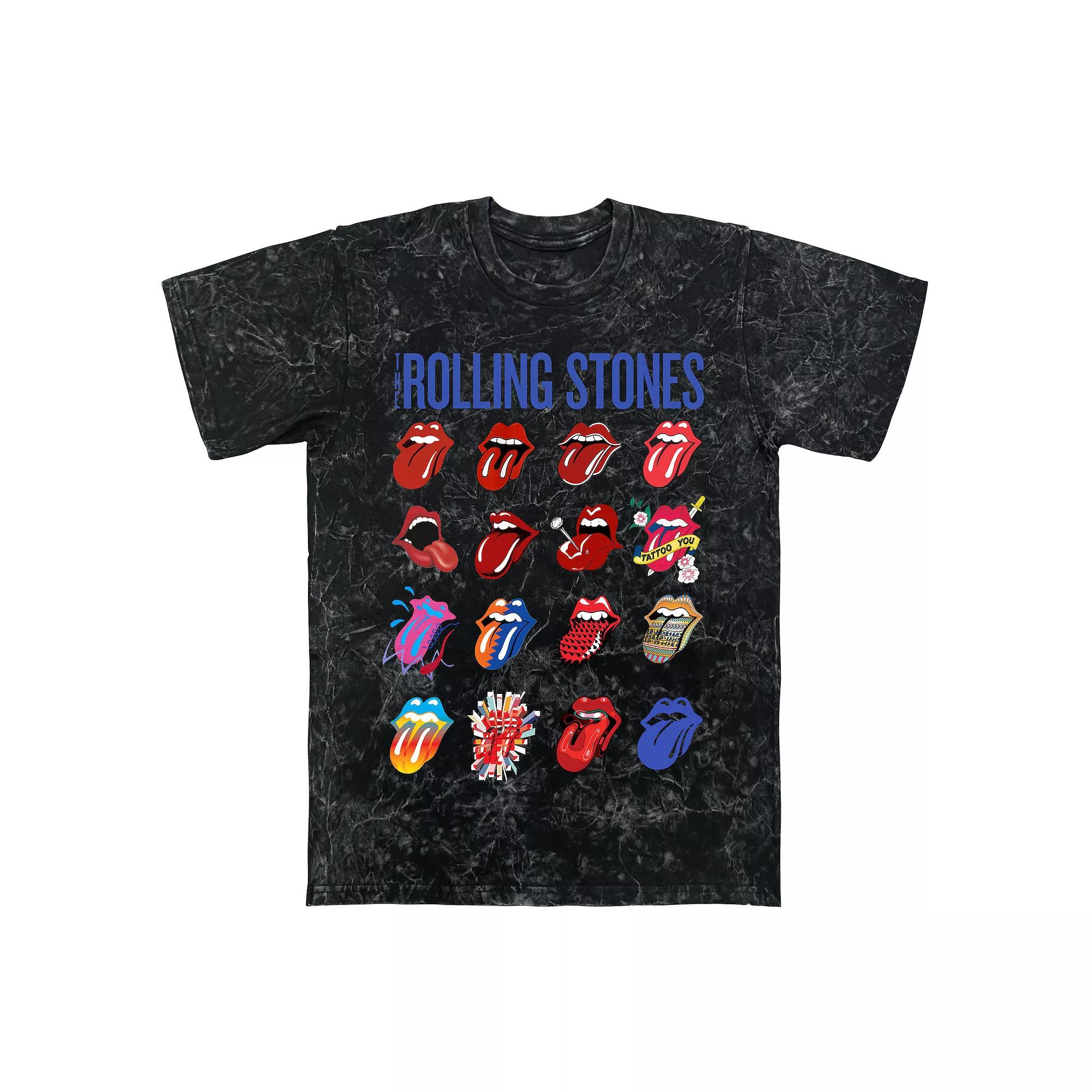Men's Rolling Stones Blue And Lonesome Evolution Mineral Wash Graphic Tee,  Product Image