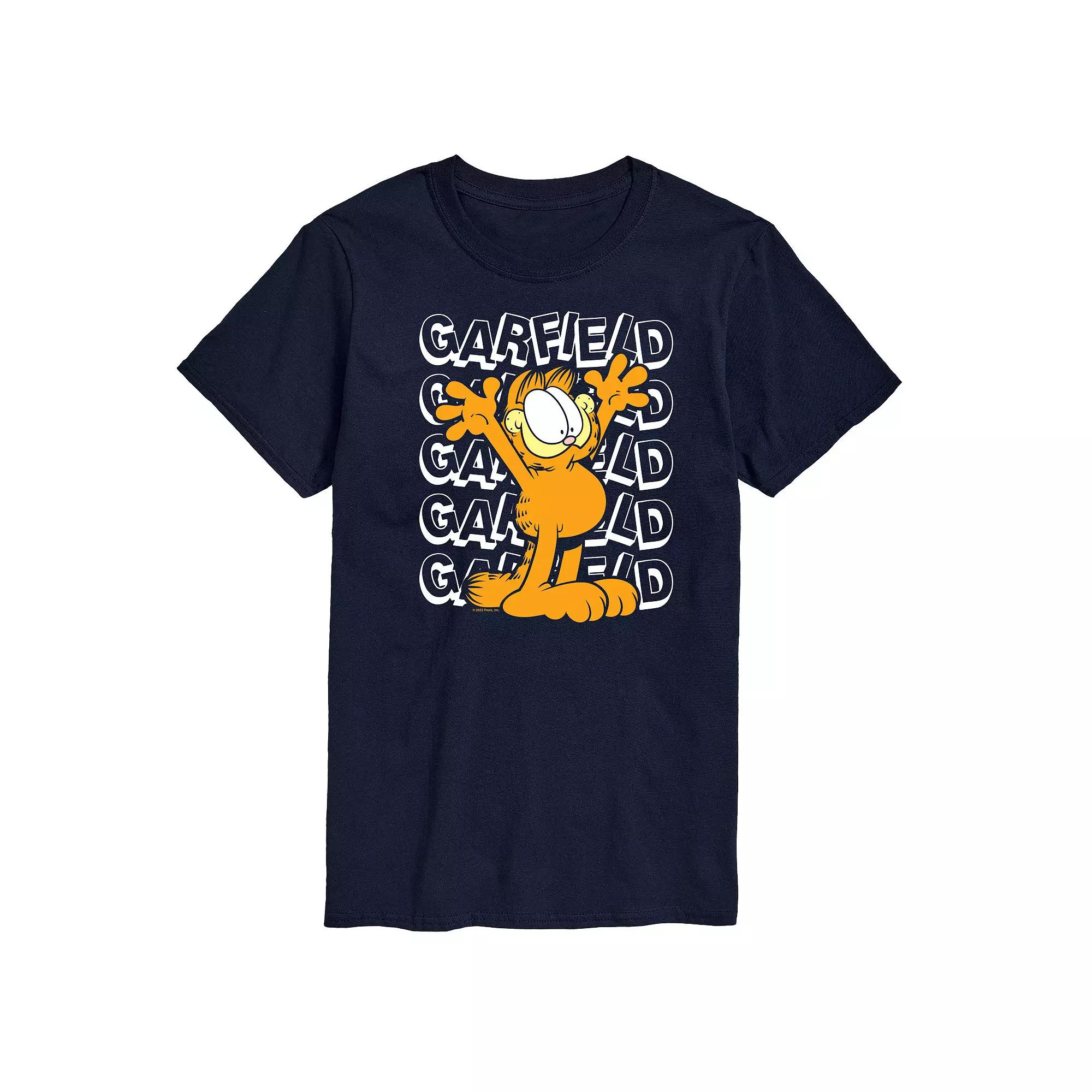 Men's Garfield Repeated Graphic Tee,  Product Image