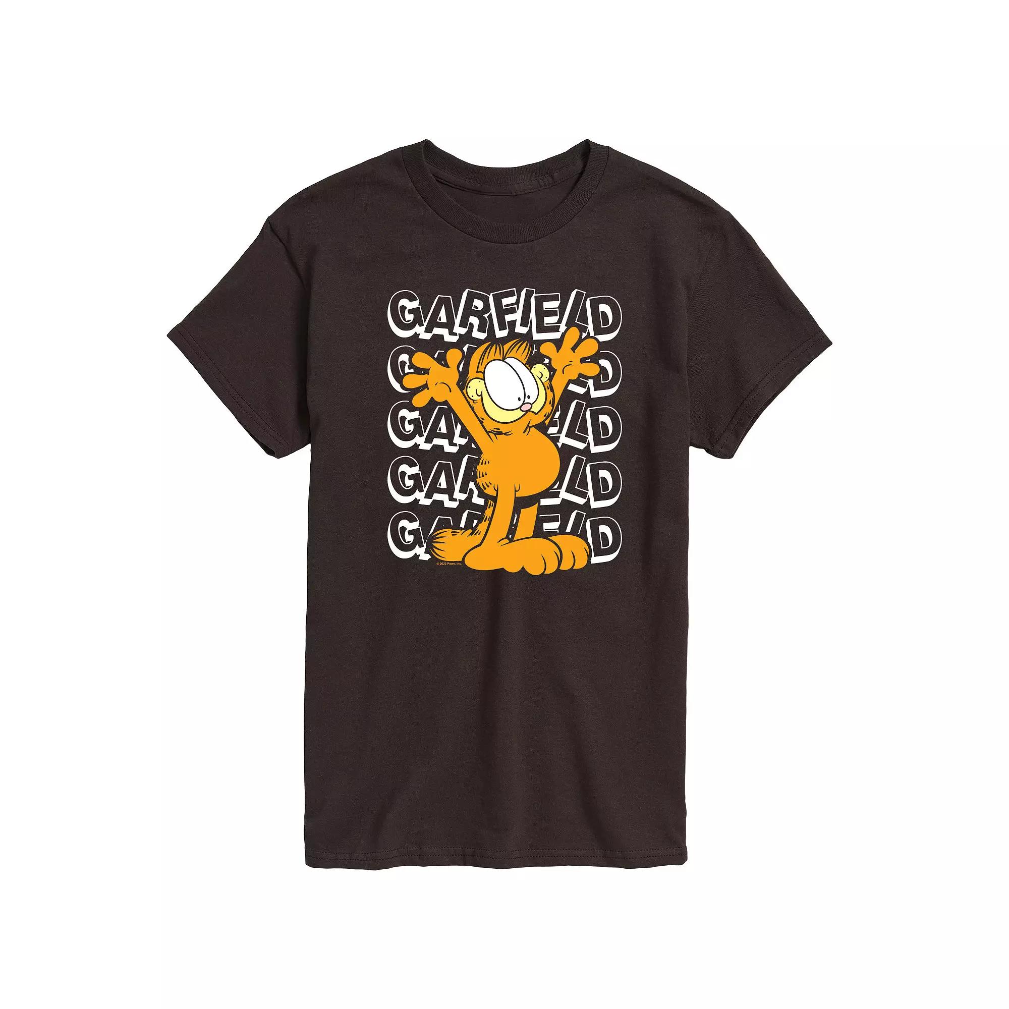 Men's Garfield Repeated Graphic Tee,  Product Image