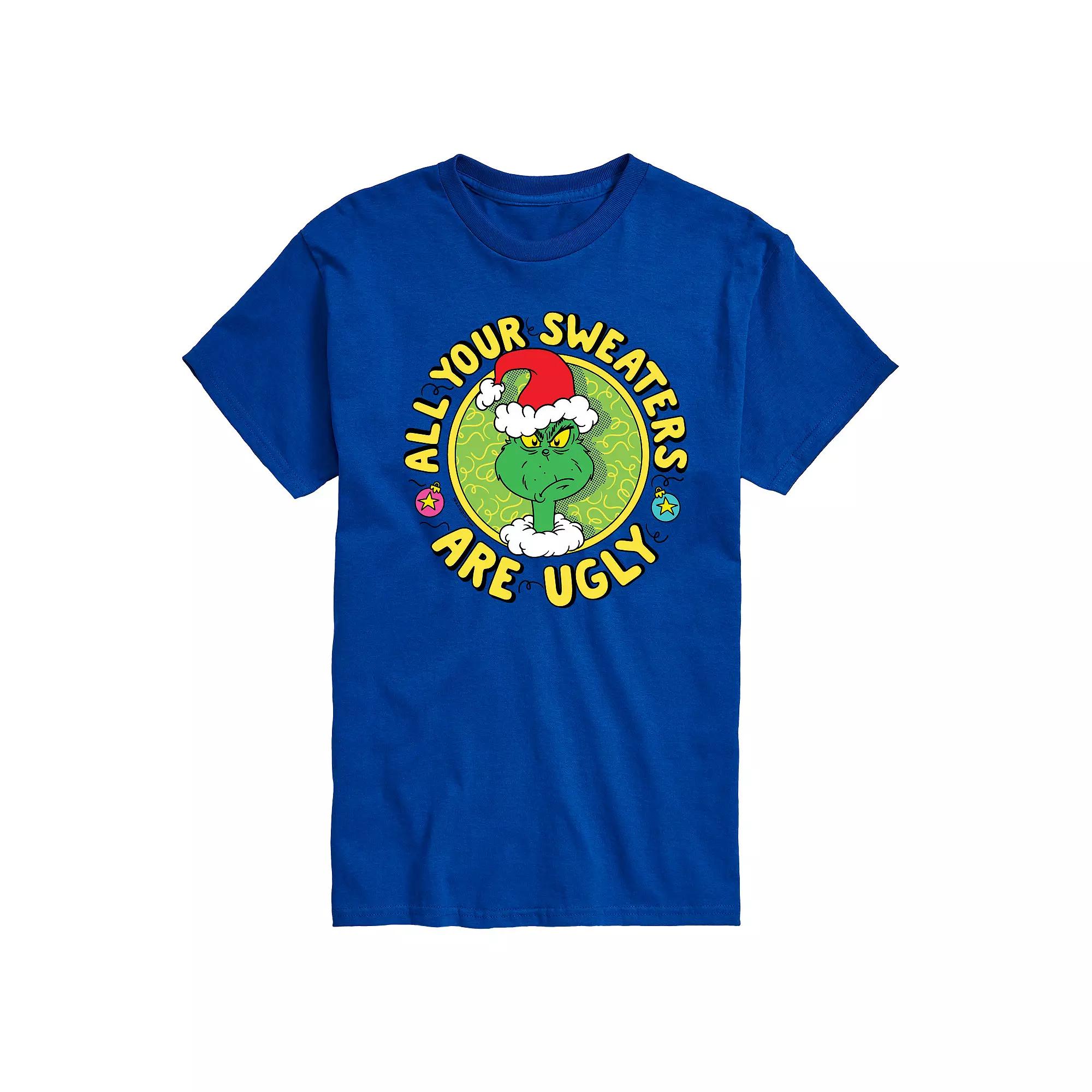 Men's Dr. Seuss The Grinch All Your Sweaters Are Ugly Graphic Tee,  Product Image