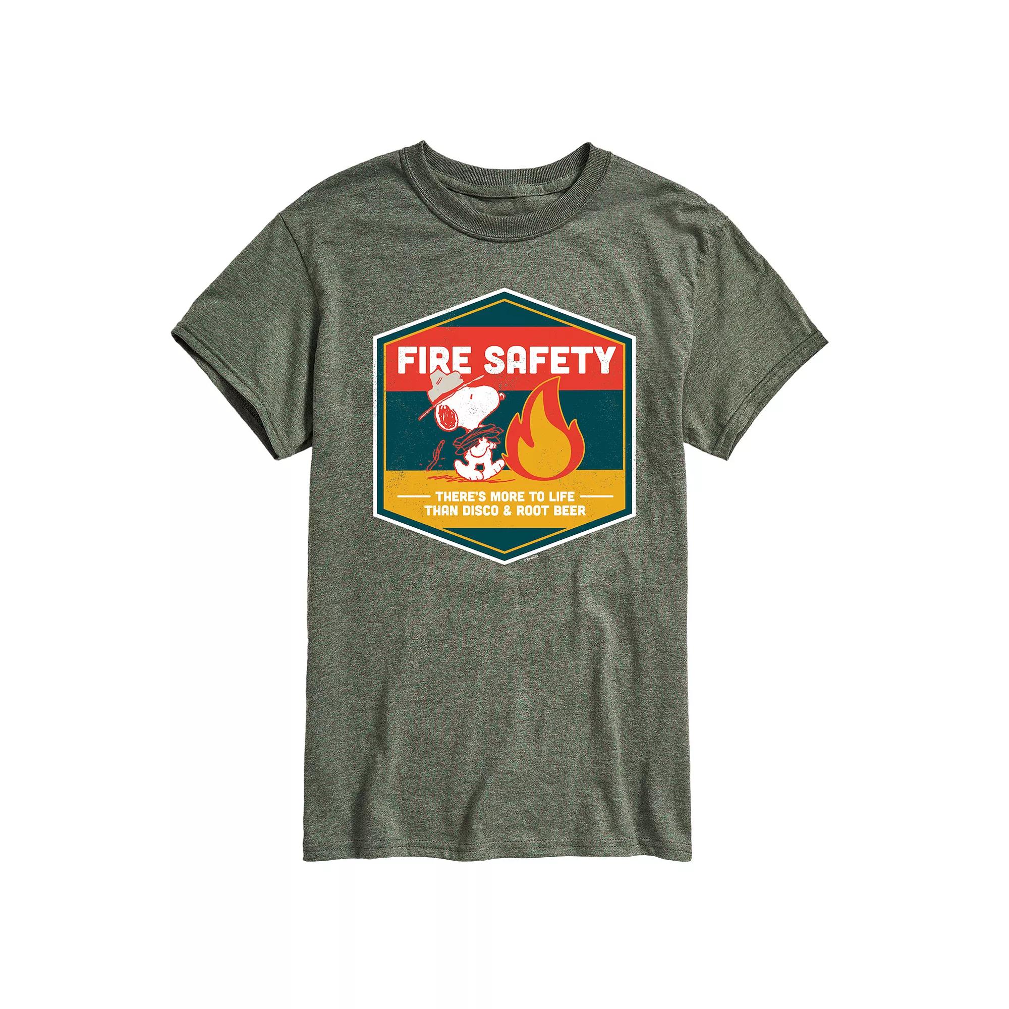 Big & Tall Peanuts Beagle Scouts Fire Safety Graphic Tee, Men's,  Product Image