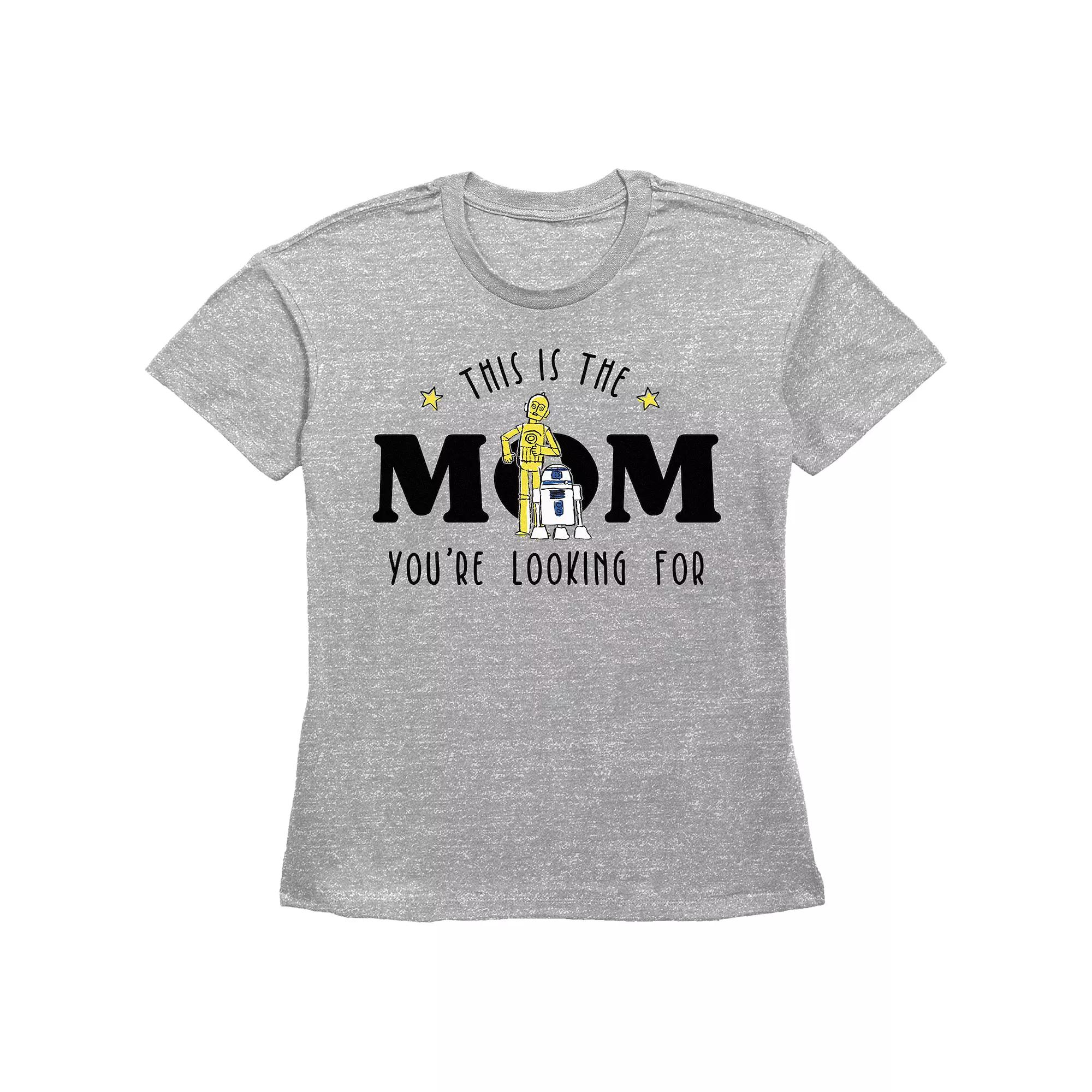 Women's Star Wars This Is The Mom You're Looking For Basic Fit Graphic Tee,  Product Image