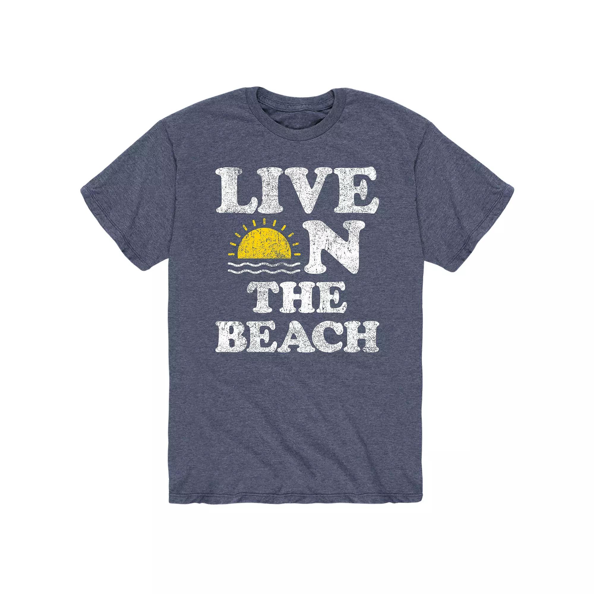 Men's Live On The Beach Tee,  Product Image