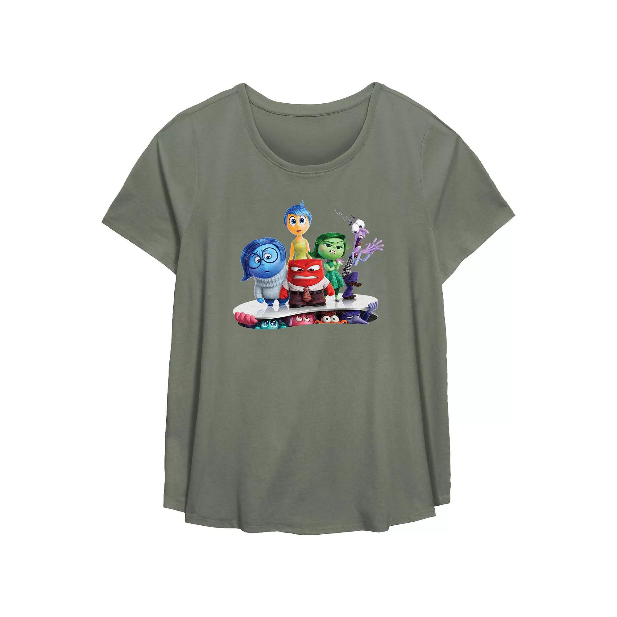 Disney / Pixar Inside Out 2 Plus Size New Emotions Graphic Tee, Women's, Size: 5XL, Green Product Image