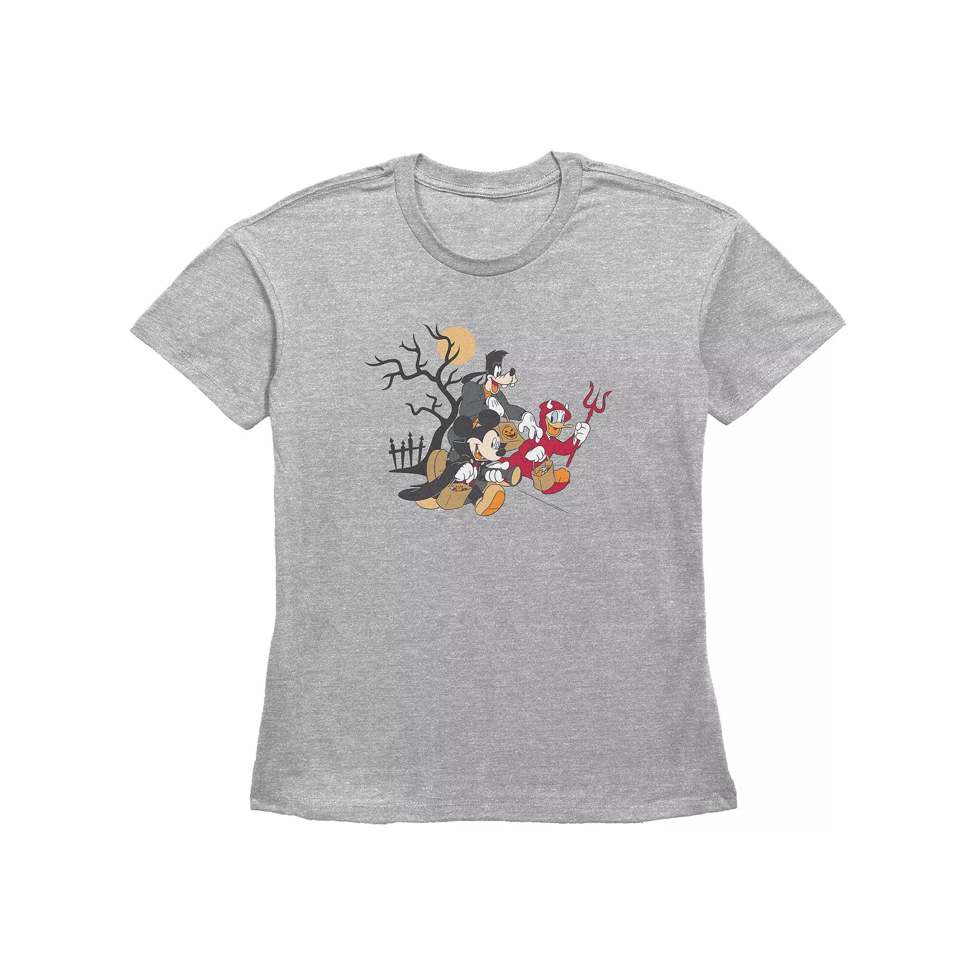 Disney's Mickey Mouse And Friends Trick Or Treaters Women's Graphic Tee,  Product Image