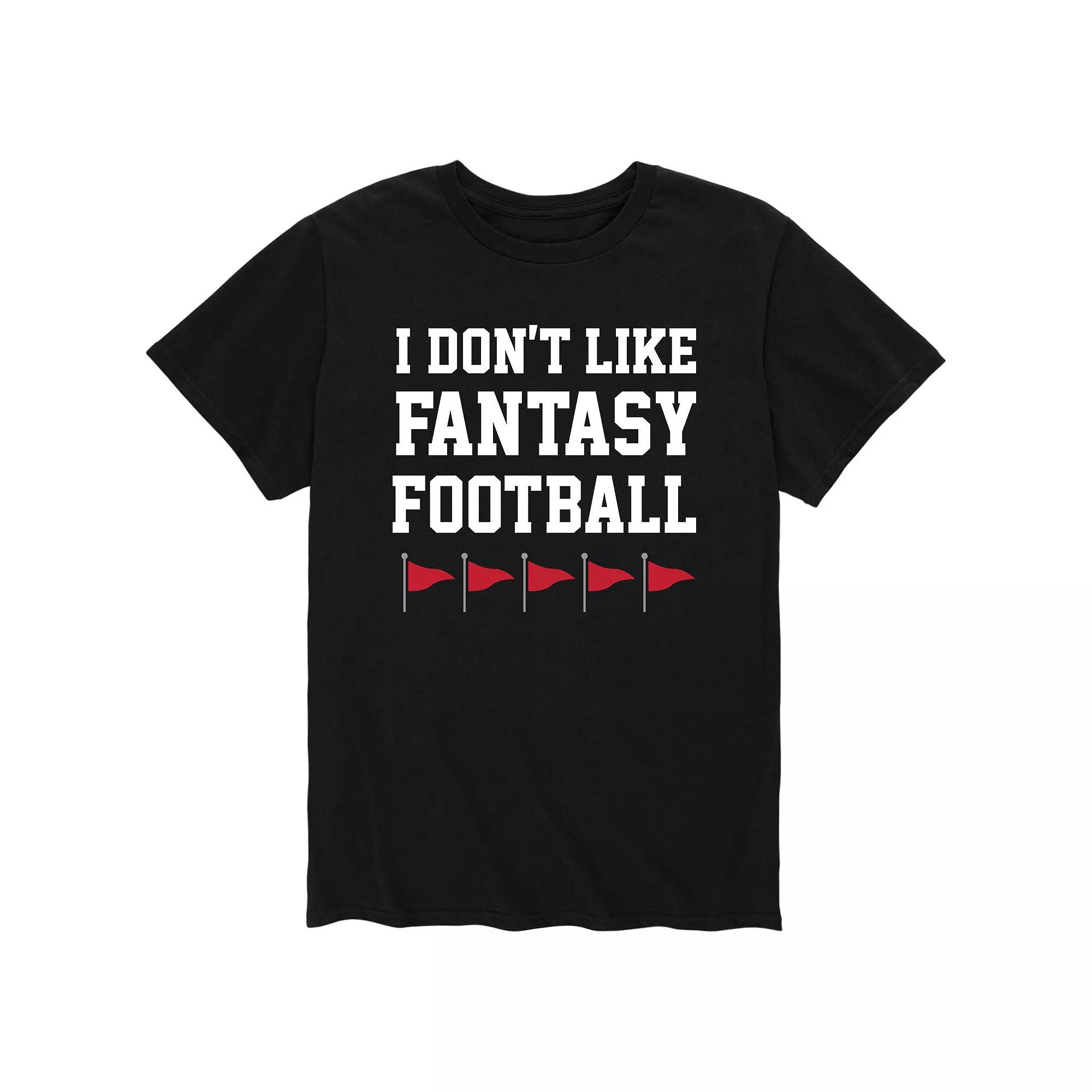 Men's Don't Like Fantasy Football Red Flag Tee,  Product Image