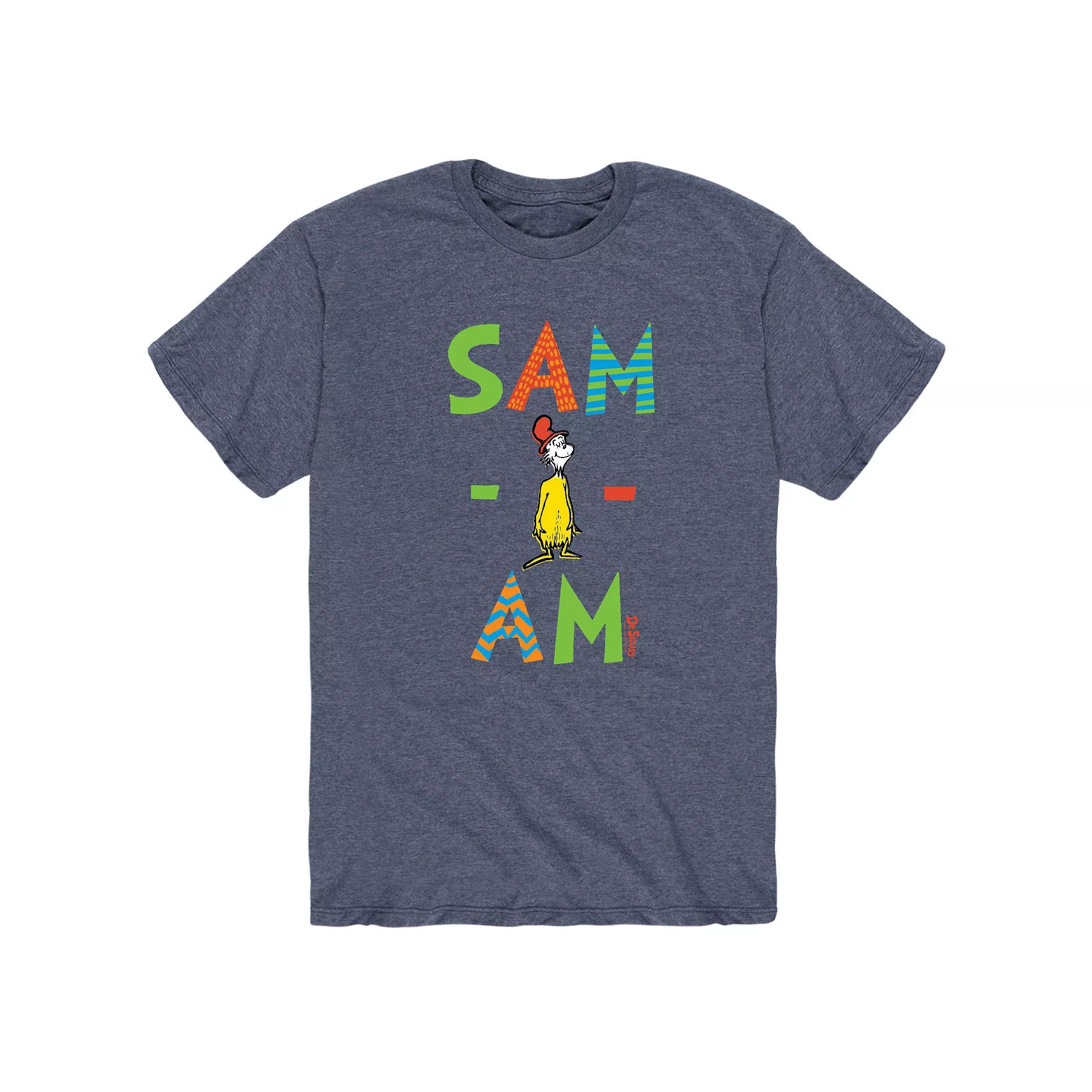 Men's Dr. Seuss Sam I Am Patterned Tee,  Product Image