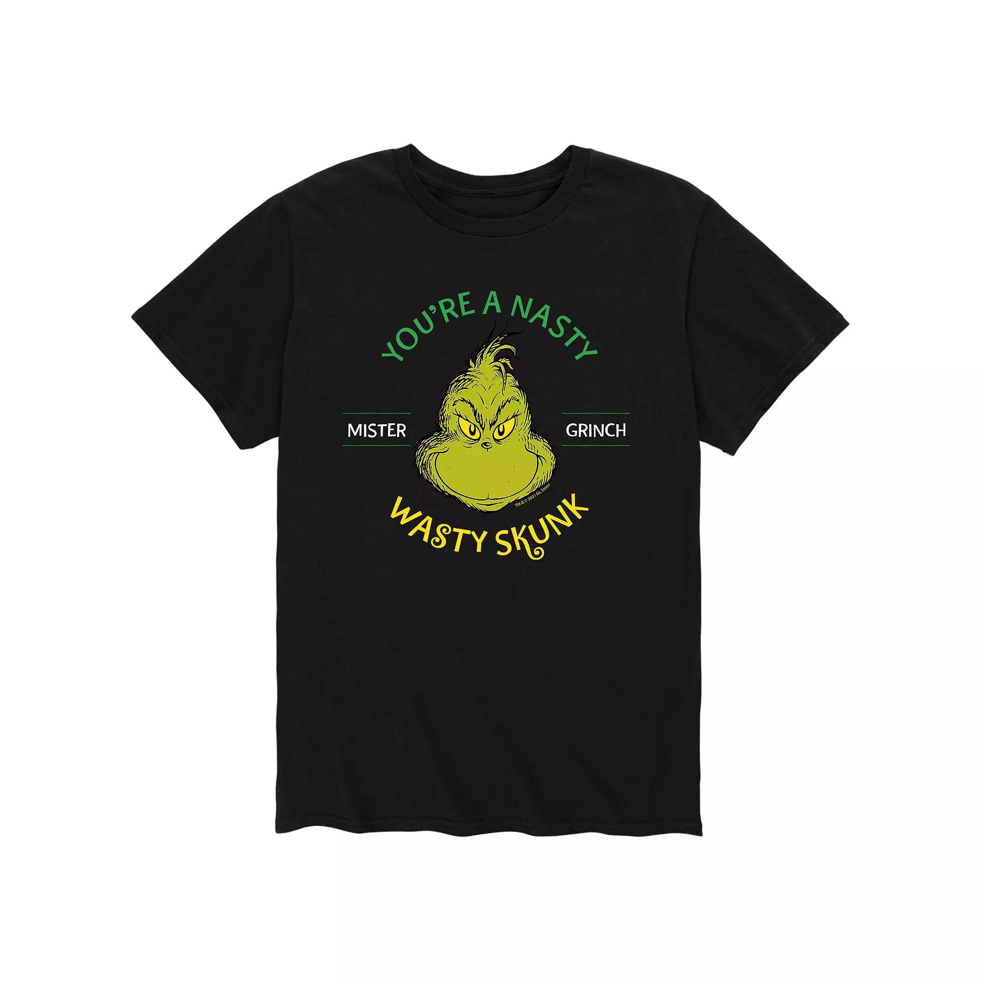 Men's Dr. Seuss The Grinch "You're A Nasty Wasty Skunk" Tee,  Product Image