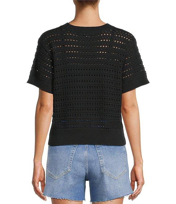Antonio Melani Active Knit Crew Neck Short Sleeve Pullover Product Image
