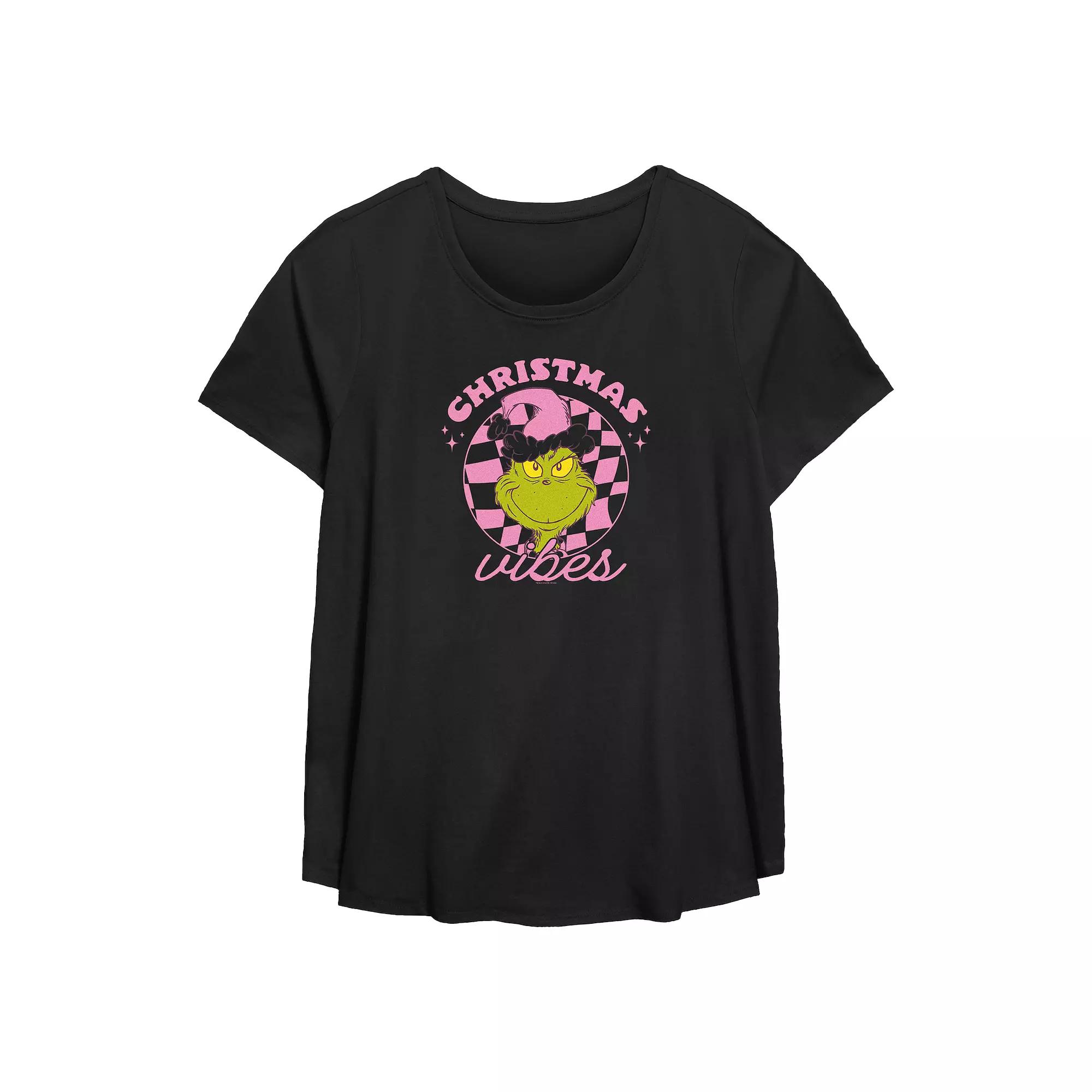 Plus Size Stranger Things Demogorgon Ugly Christmas Flowy Graphic Tee, Women's, Size: 0X, Black Product Image