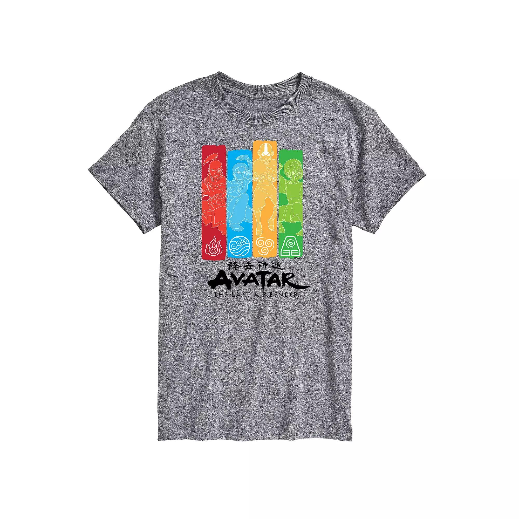 Big & Tall Avatar The Last Airbender Four Nations Graphic Tee, Men's,  Product Image